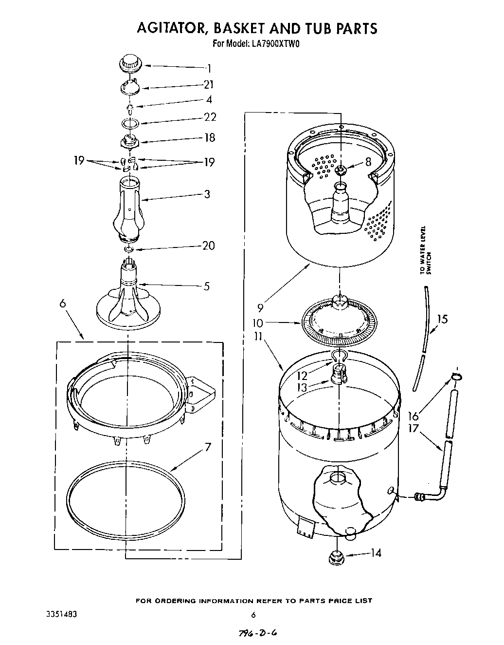 04 - AGITATOR, BASKET, AND TUB