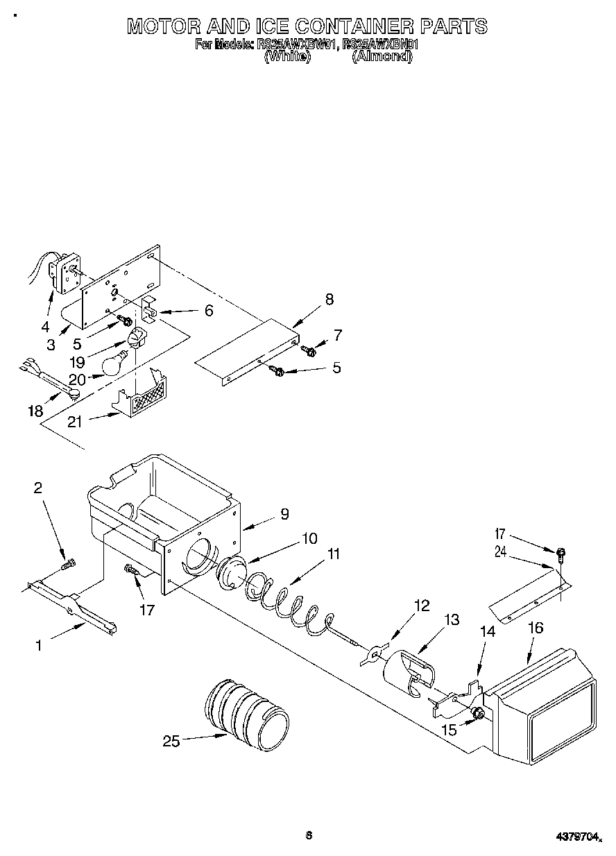 05 - MOTOR AND ICE CONTAINER