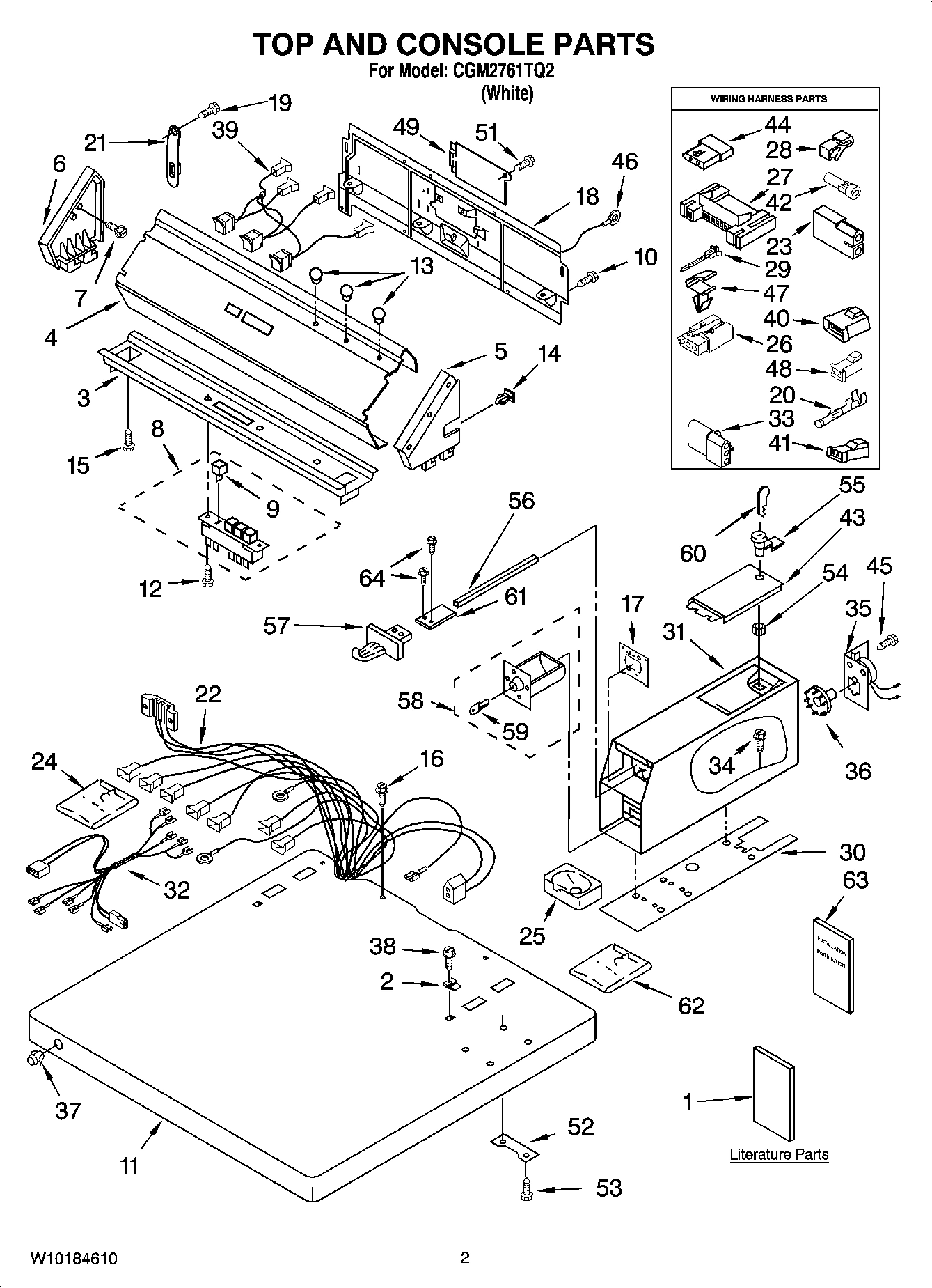 01 - TOP AND CONSOLE PARTS