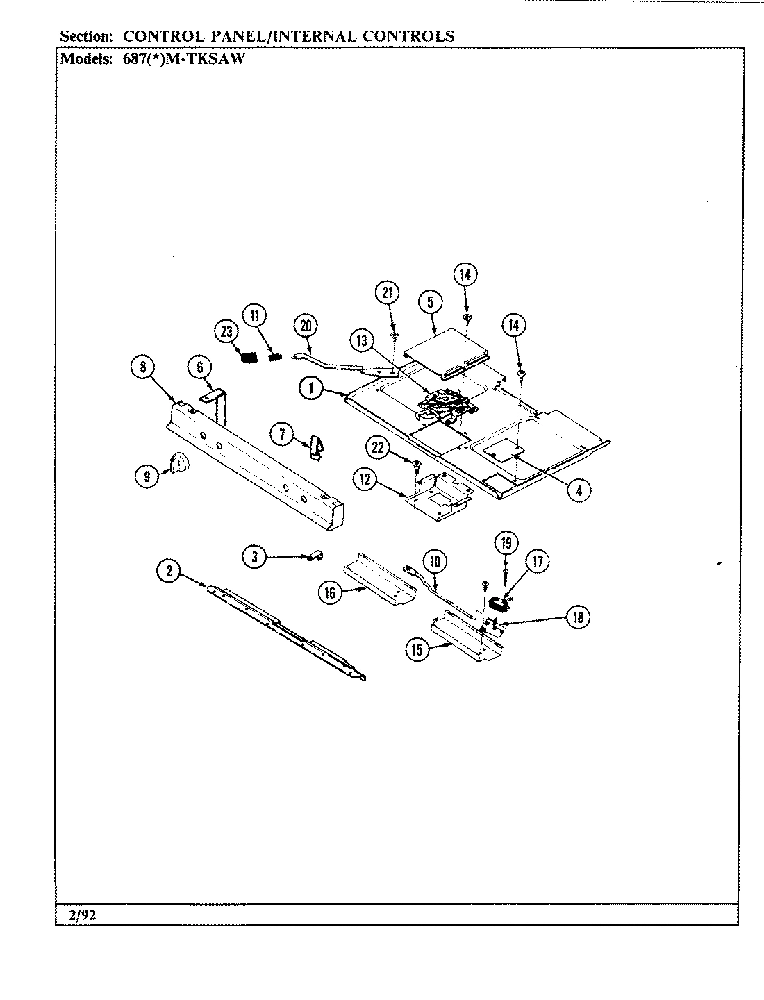 03 - CONTROL PANEL/INTERNAL CONTROLS