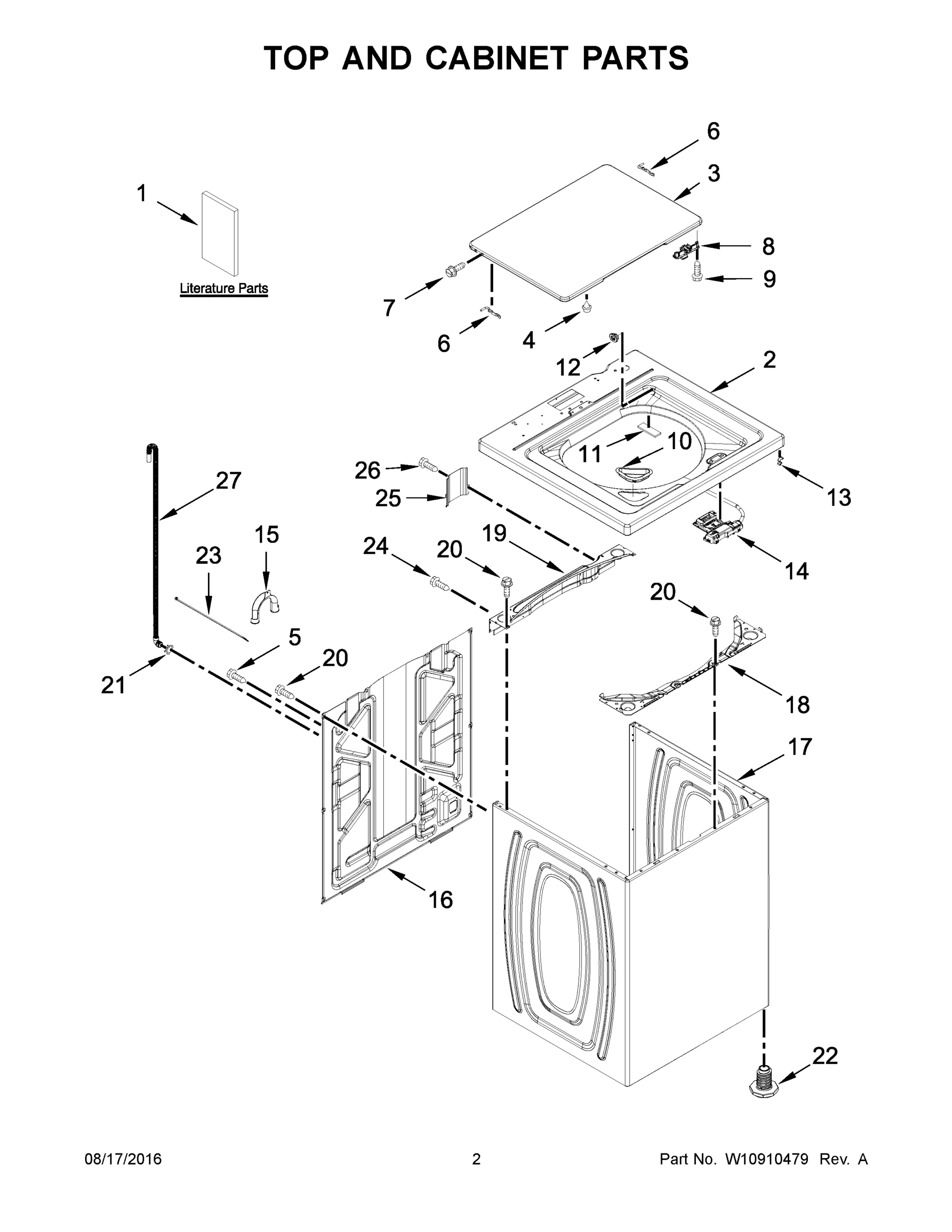 02 - TOP AND CABINET PARTS