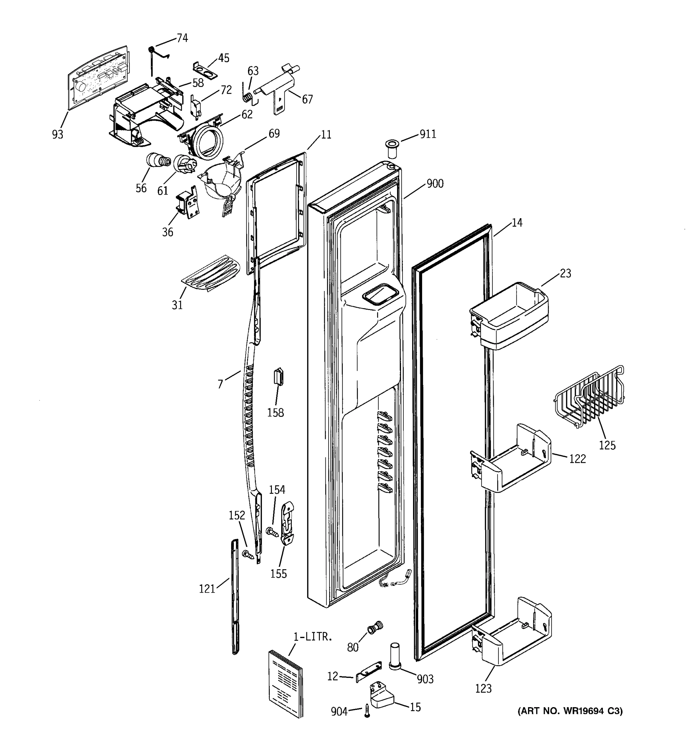 FREEZER DOOR