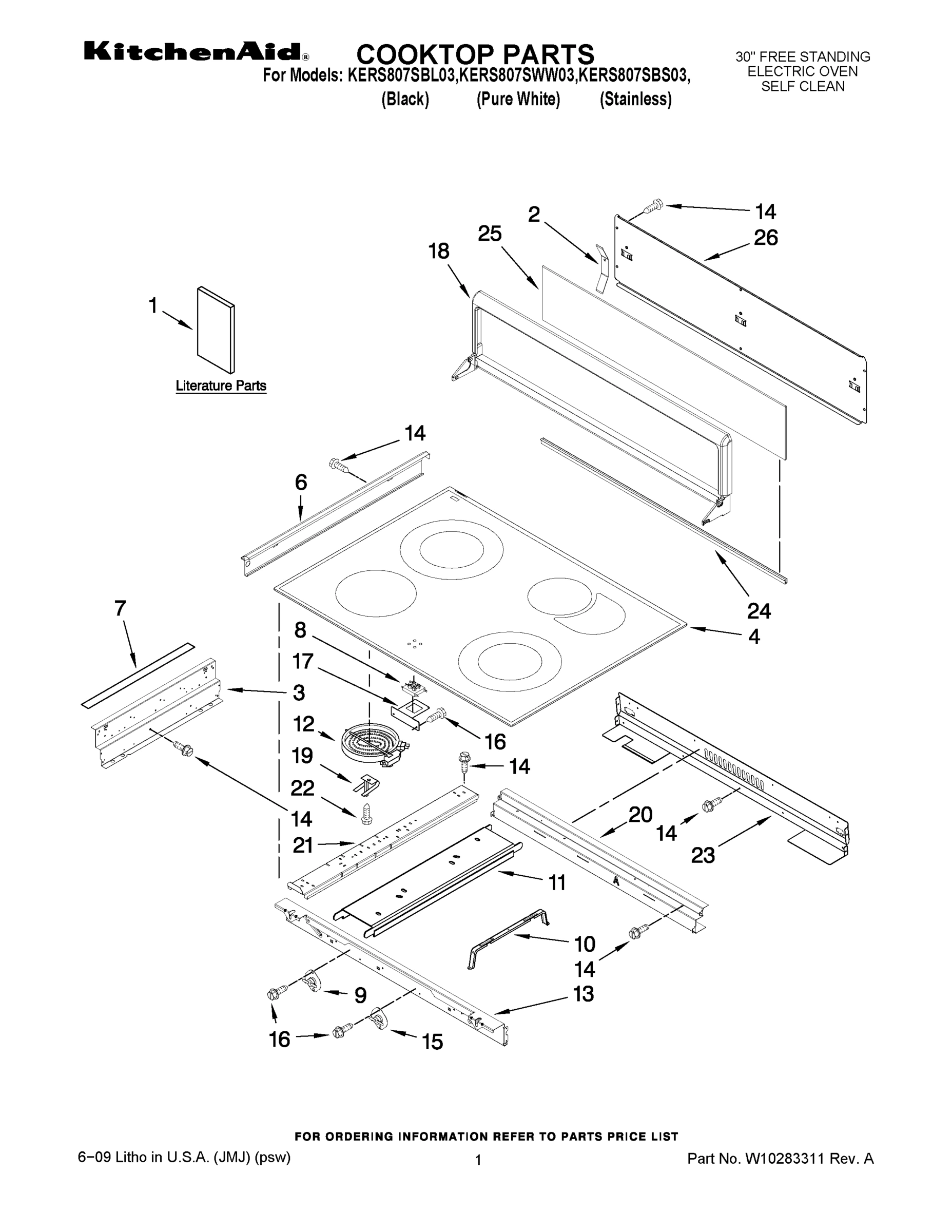 01 - COOKTOP PARTS