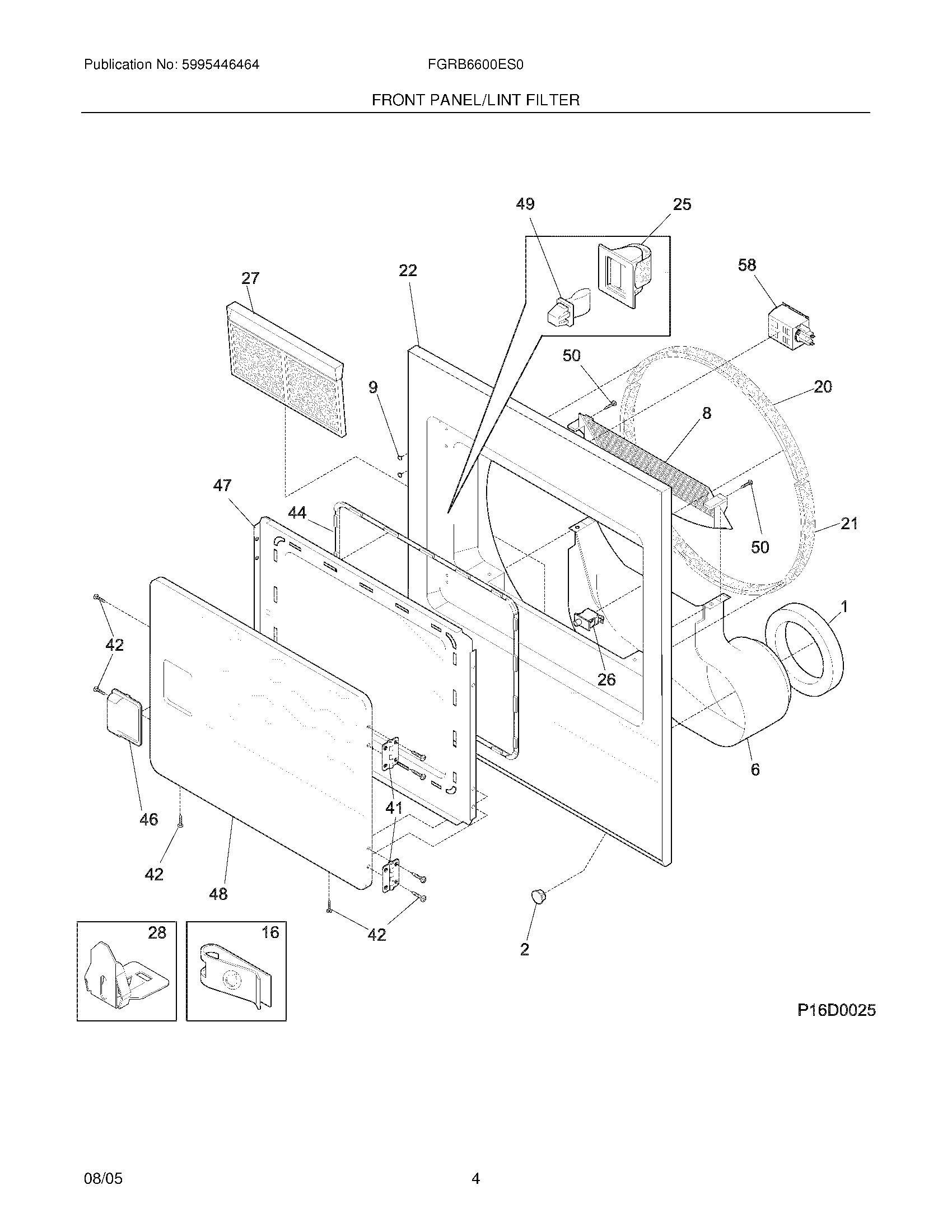 05 - FRONT PANEL/LINT FILTER