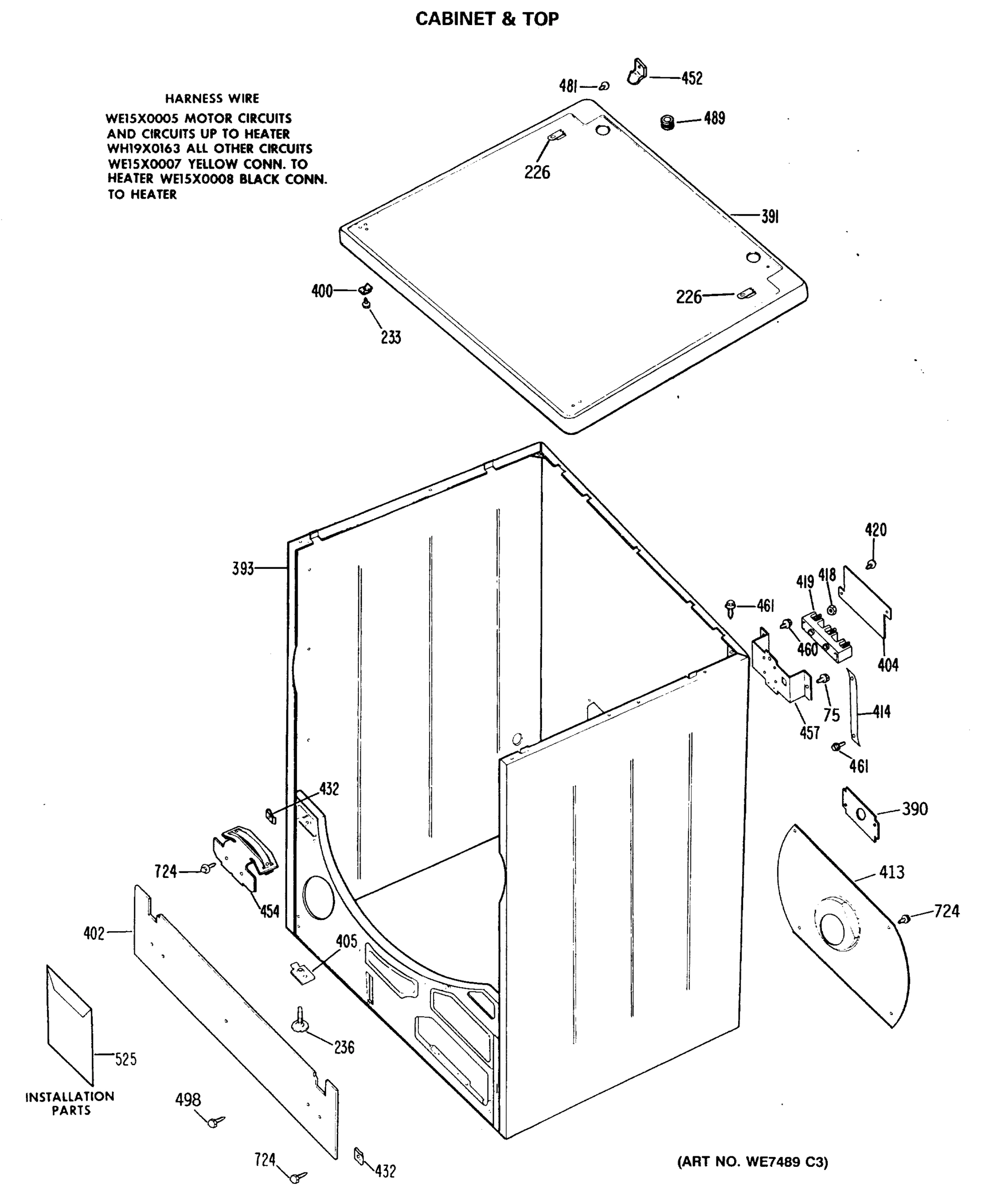 CABINET & TOP