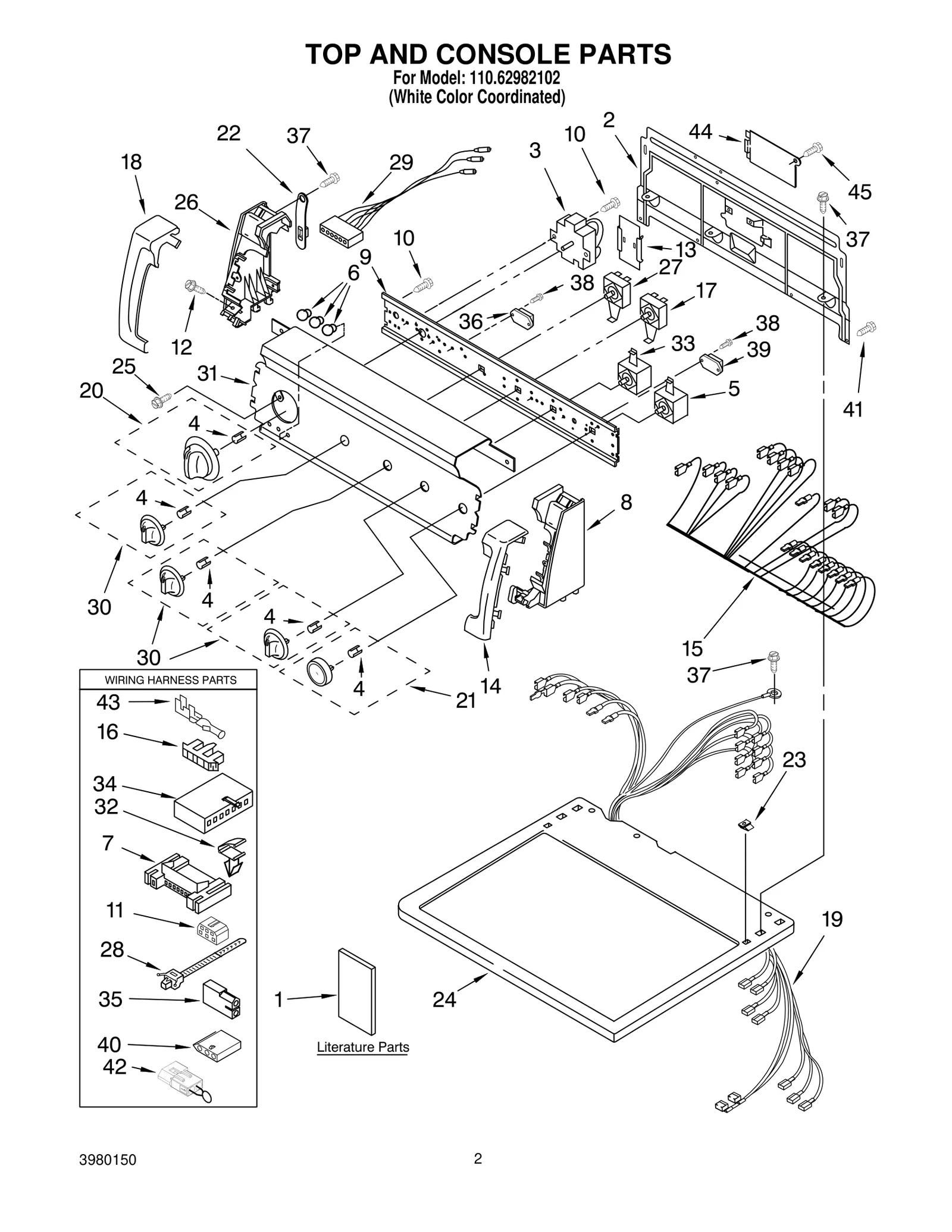 TOP AND CONSOLE PARTS