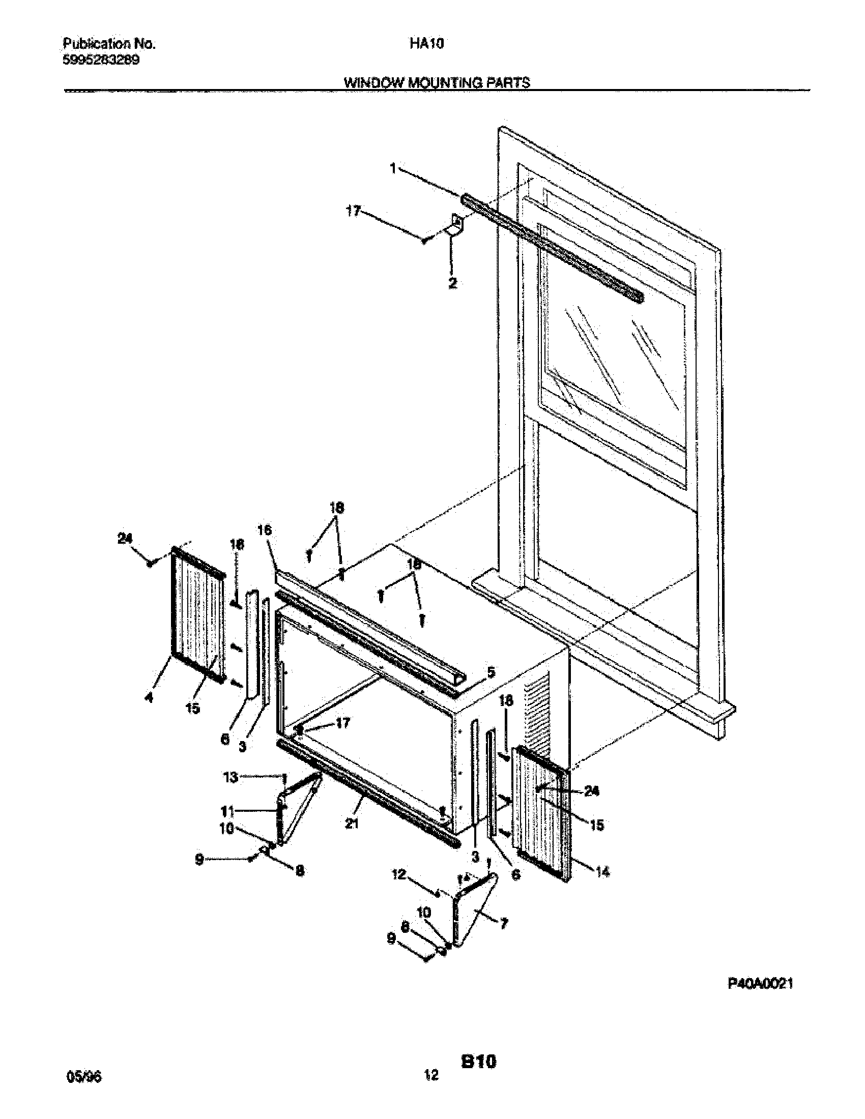 13 - WINDOW MOUNTING PARTS