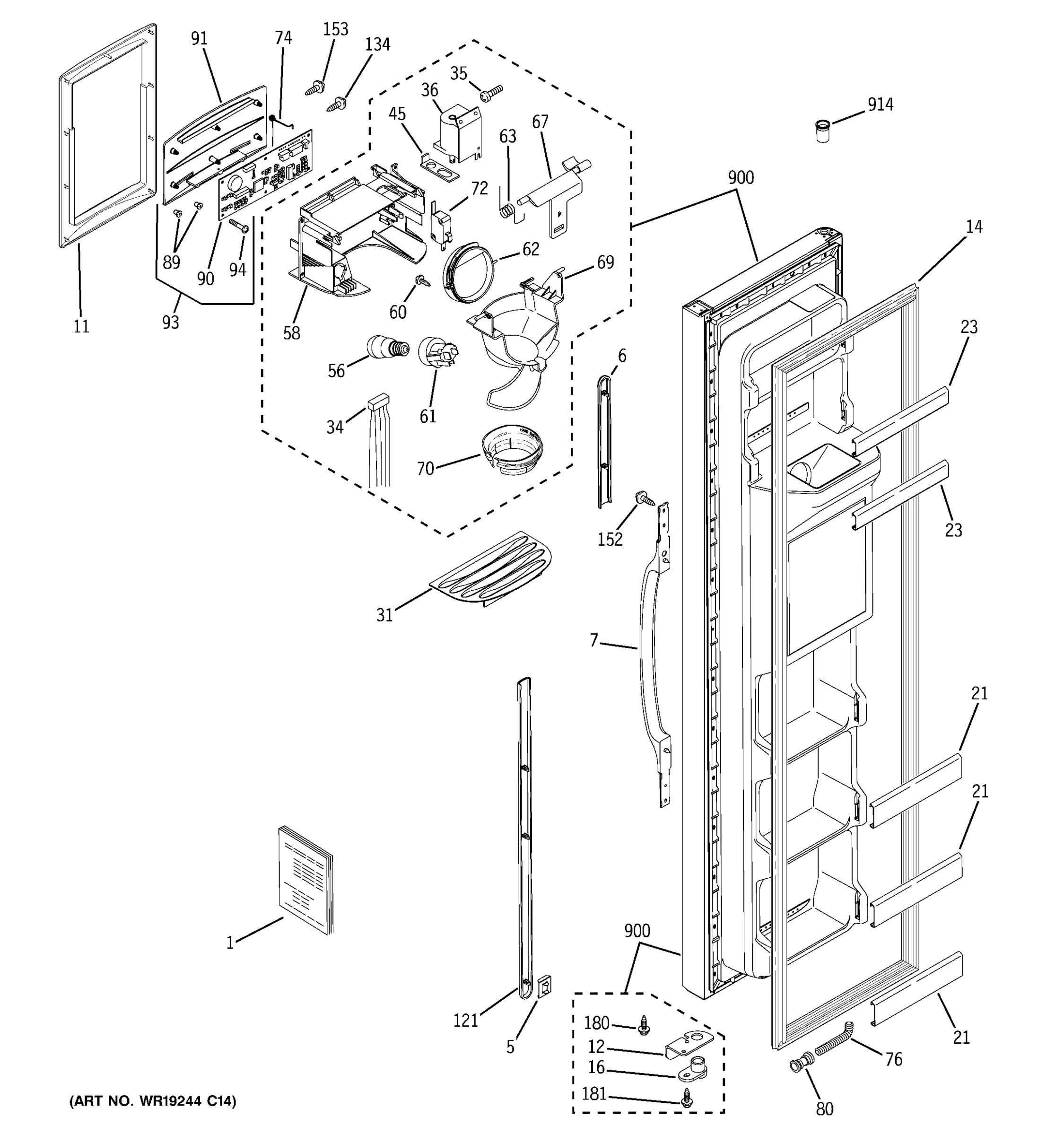 FREEZER DOOR