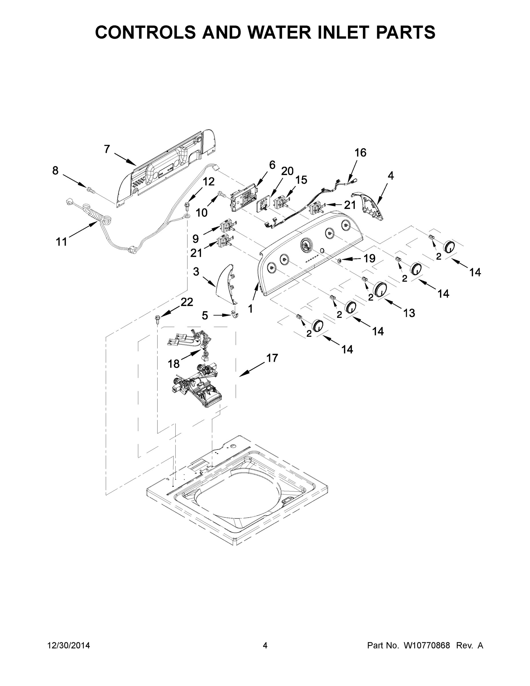 03 - CONTROLS AND WATER INLET PARTS