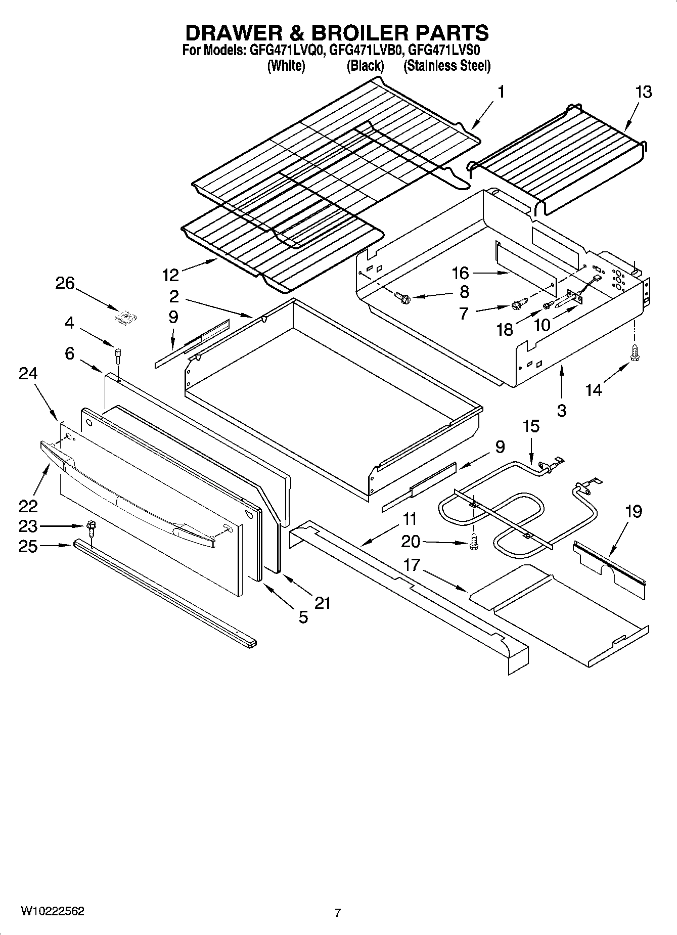 05 - DRAWER & BROILER PARTS
