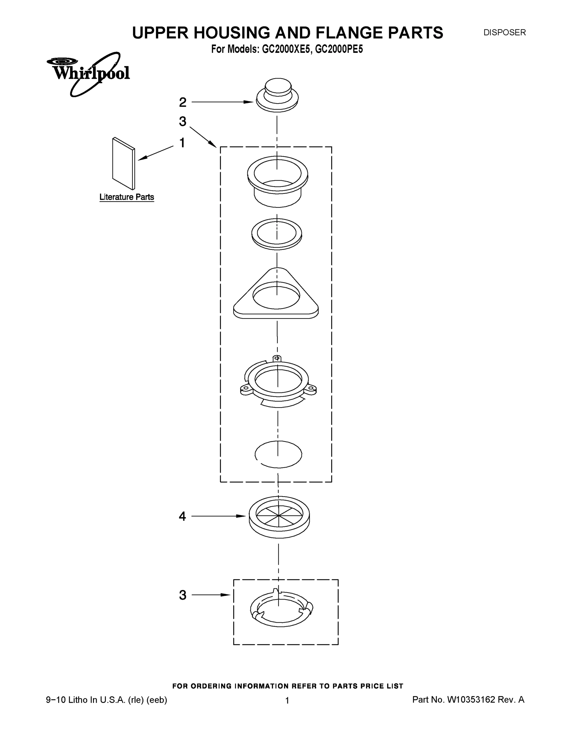 01 - UPPER HOUSING AND FLANGE PARTS