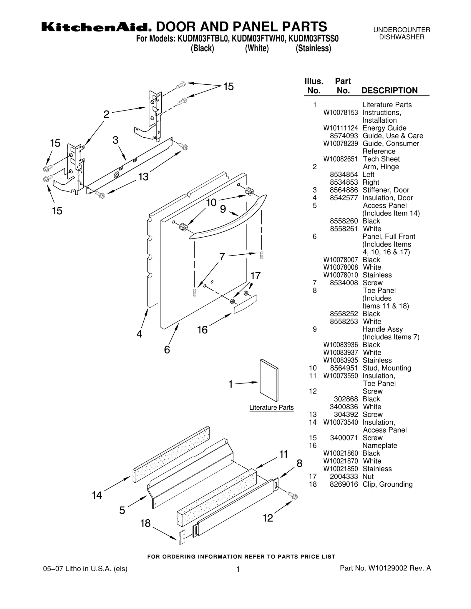 DOOR AND PANEL PARTS