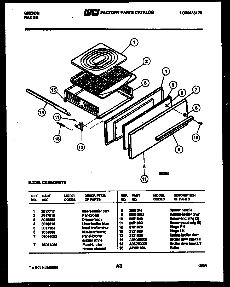 03 - BROILER DRAWER PARTS