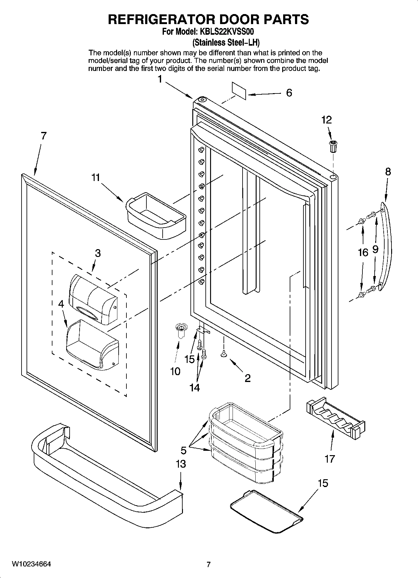 04 - REFRIGERATOR DOOR PARTS