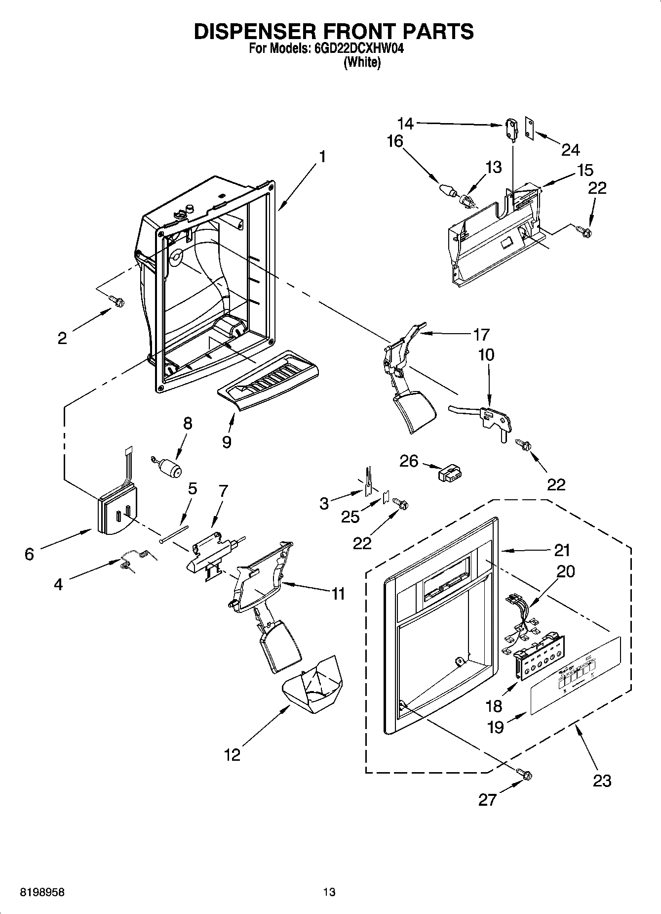 09 - DISPENSER FRONT PARTS