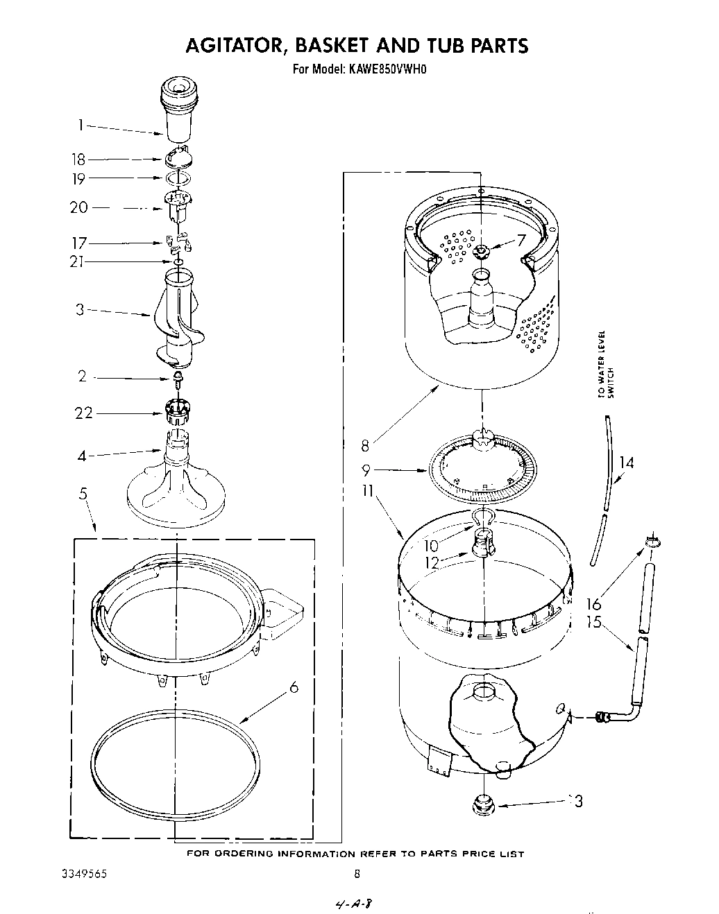 05 - AGITATOR, BASKET AND TUB
