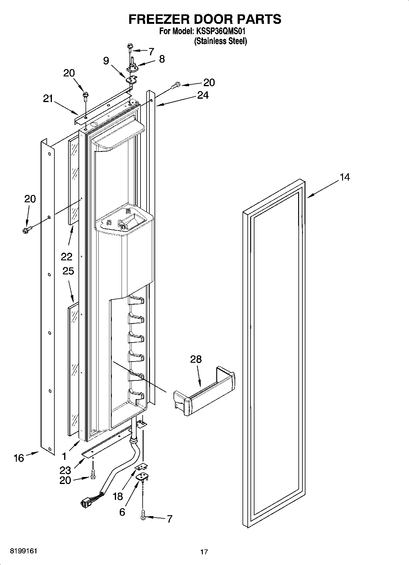 11 - FREEZER DOOR PARTS