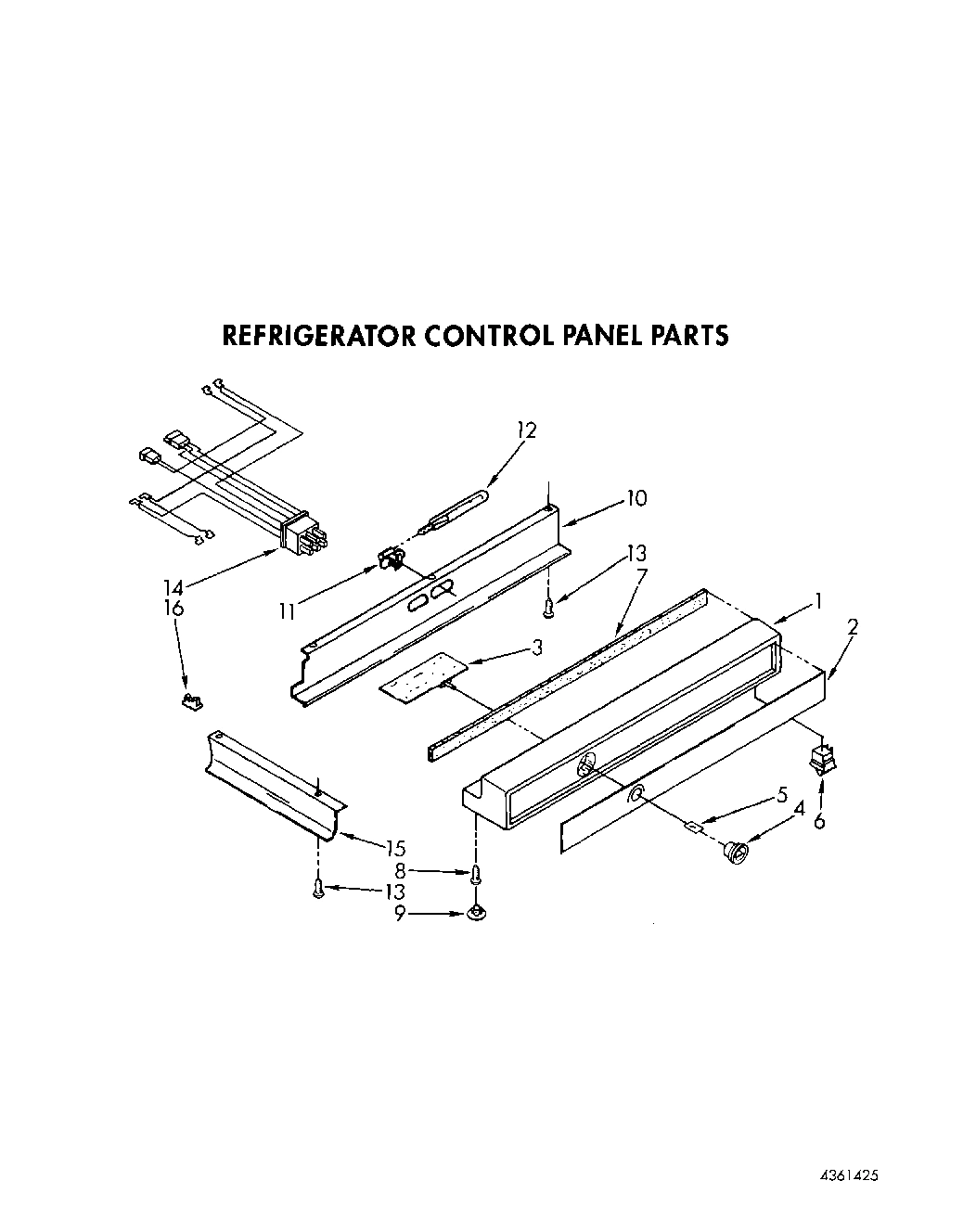 04 - REFRIGERATOR CONTROL PANEL