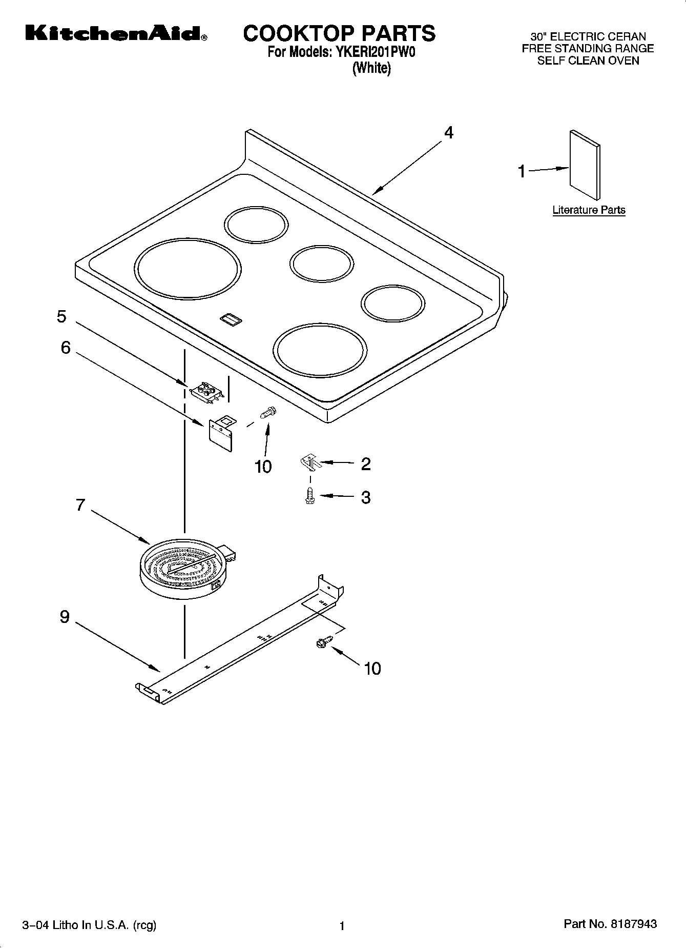 01 - COOKTOP PARTS