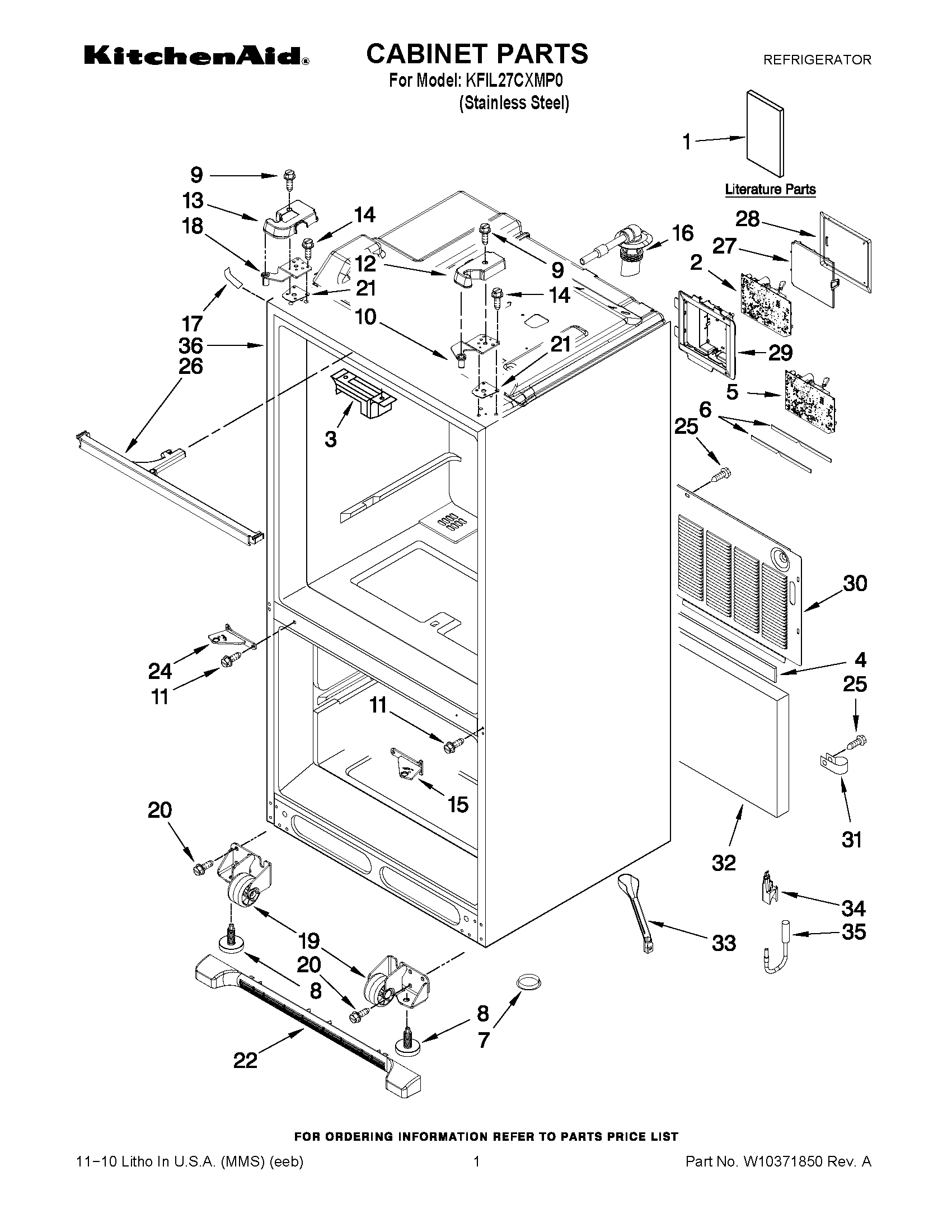 01 - CABINET PARTS