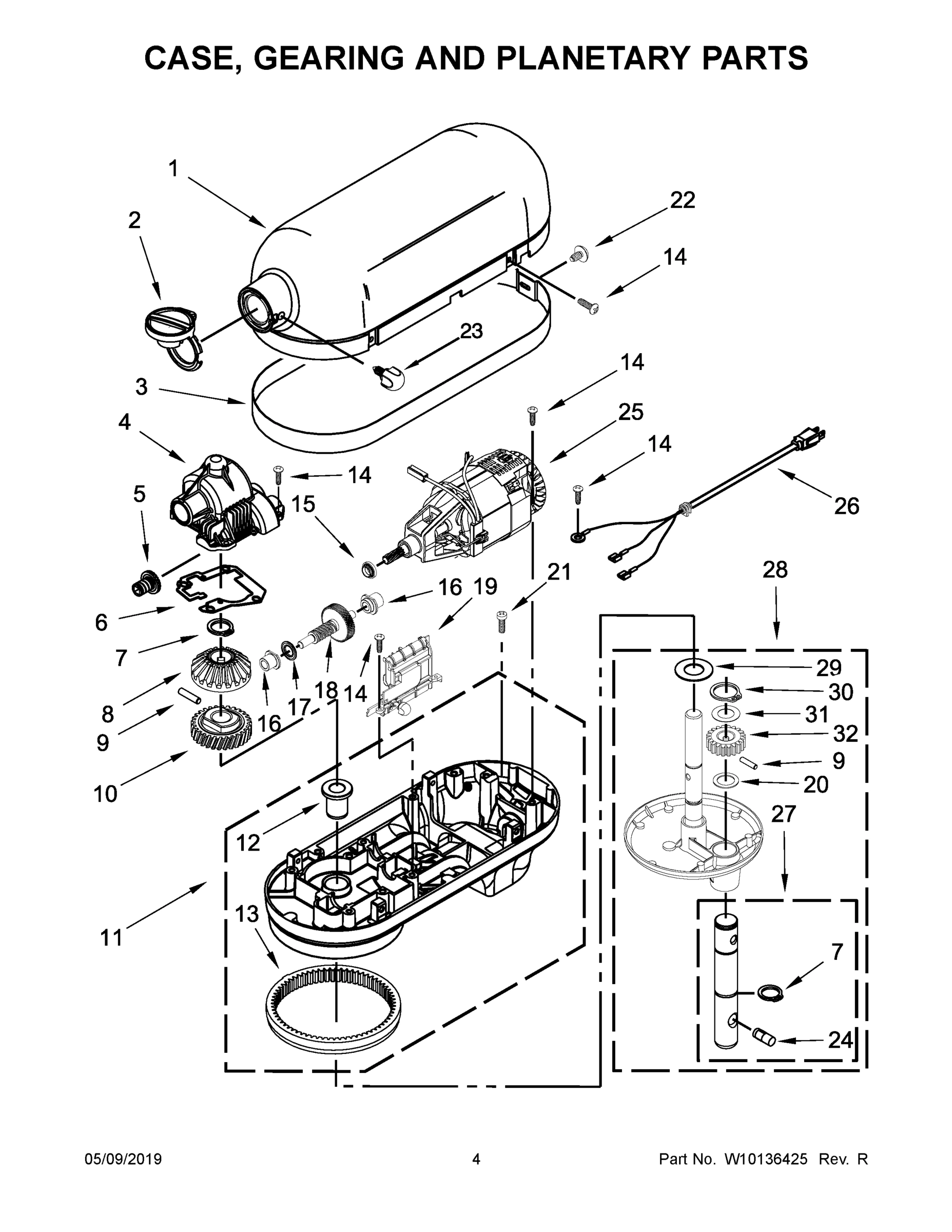 03 - CASE, GEARING AND PLANETARY PARTS