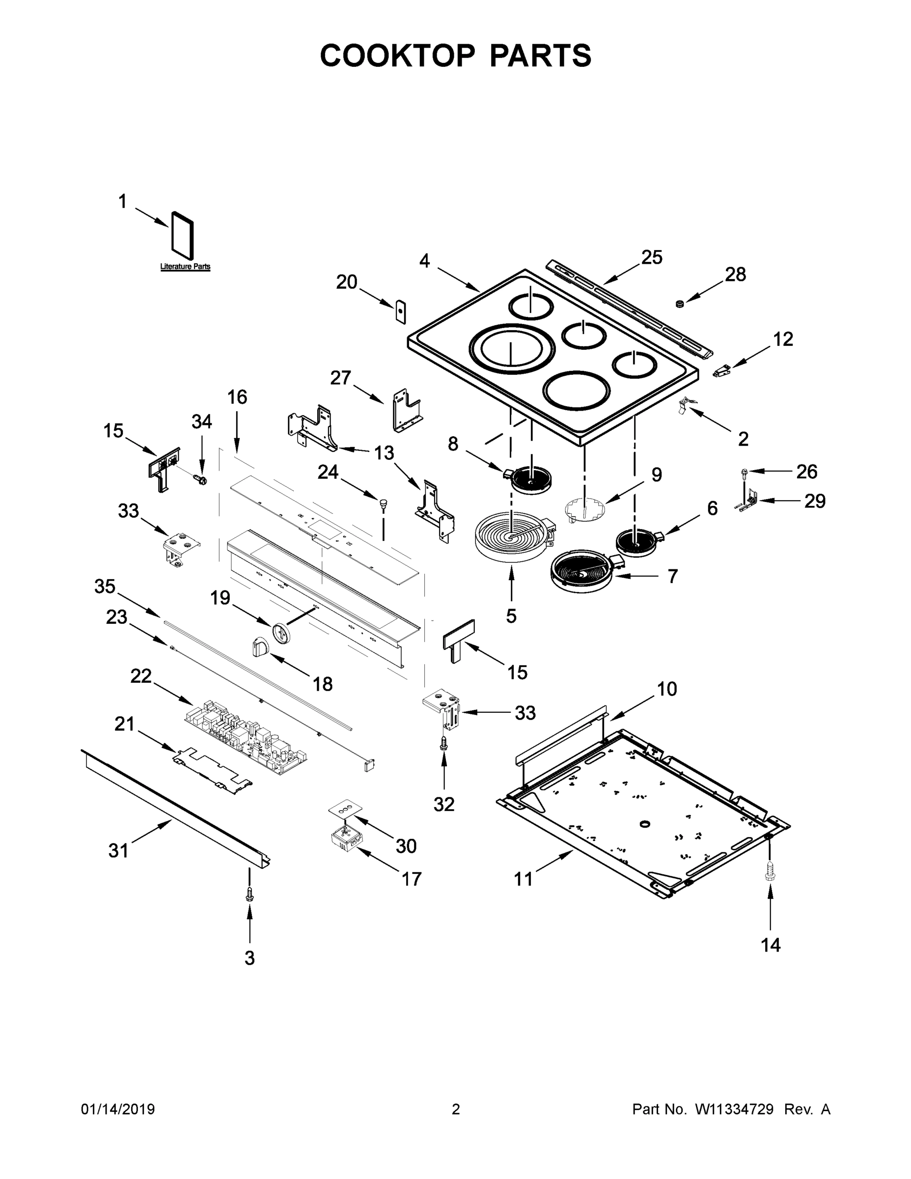 02 - COOKTOP PARTS