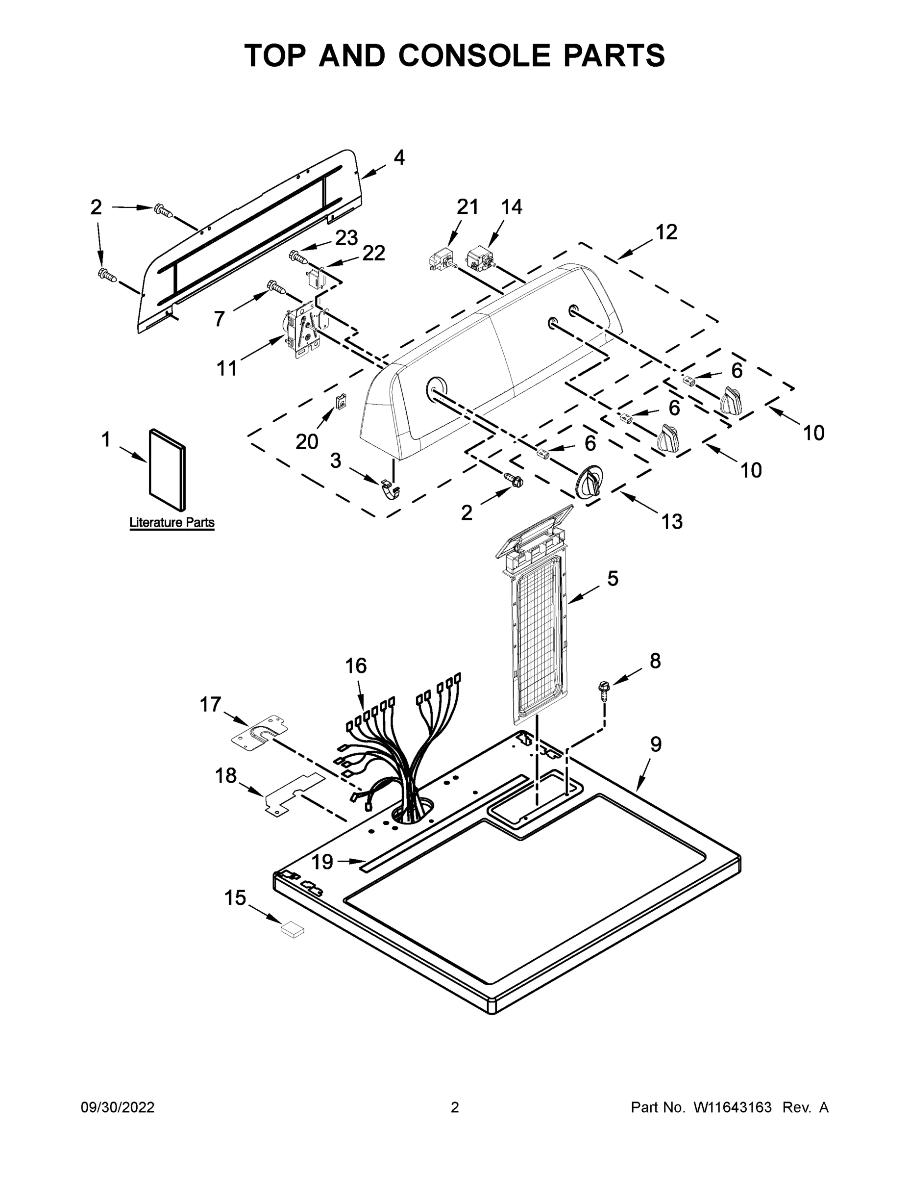 02 - TOP AND CONSOLE PARTS