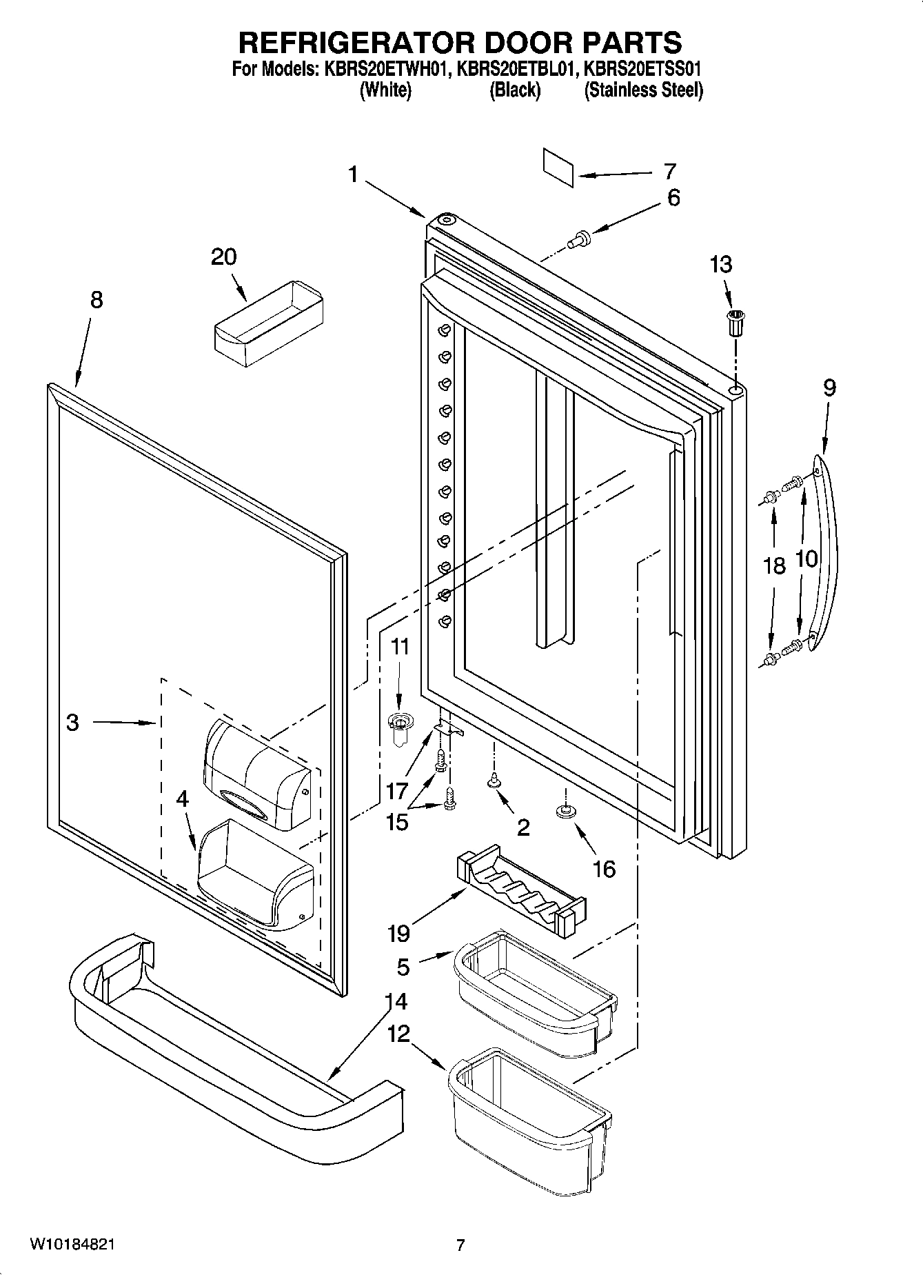 04 - REFRIGERATOR DOOR PARTS