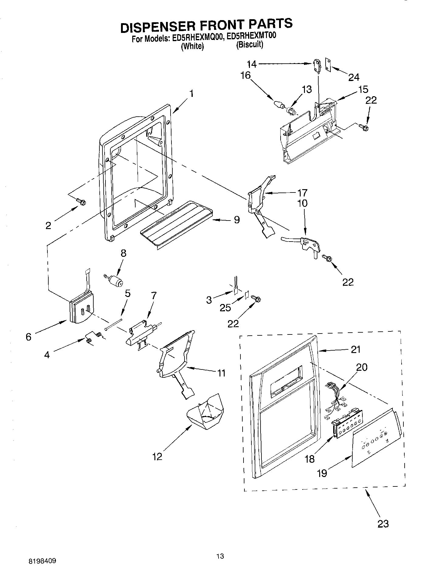 08 - DISPENSER FRONT PARTS