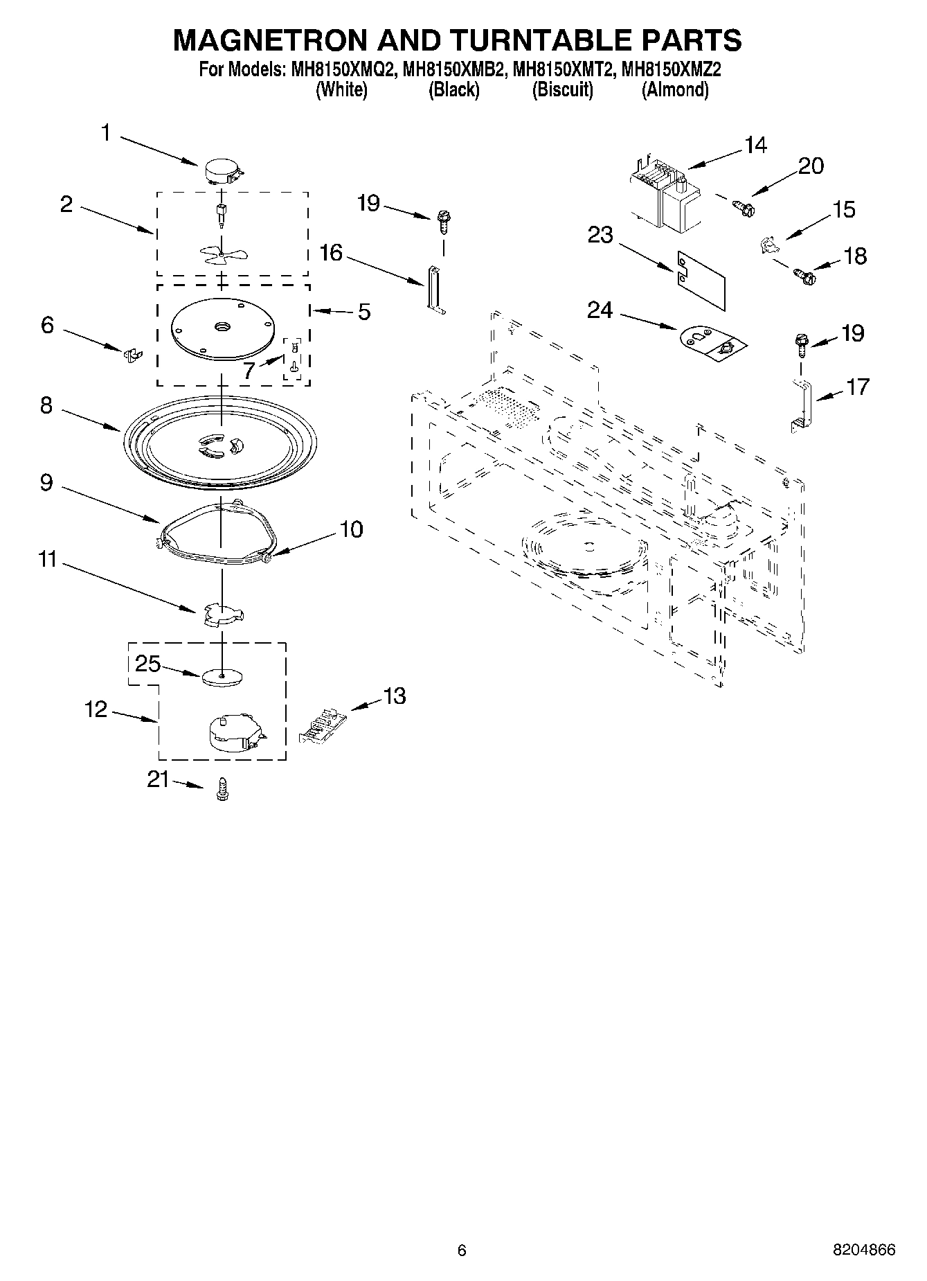 05 - MAGNETRON AND TURNTABLE PARTS