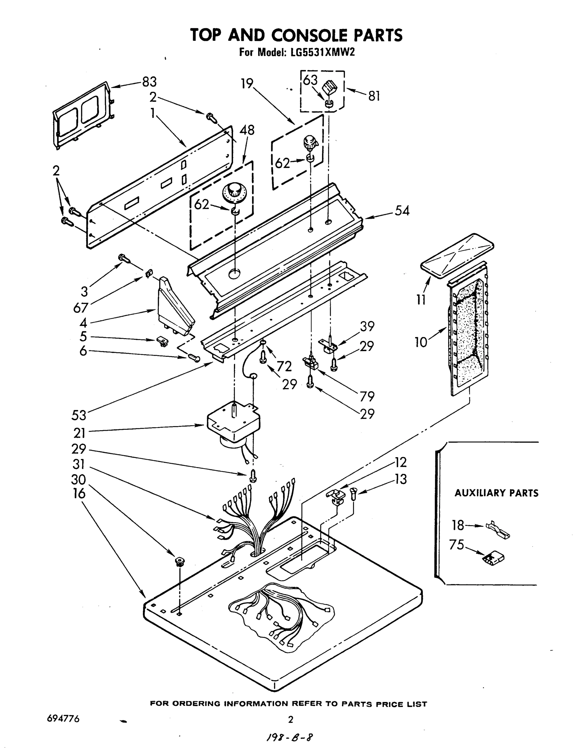02 - TOP AND CONSOLE , LITERATURE AND OPTIONAL