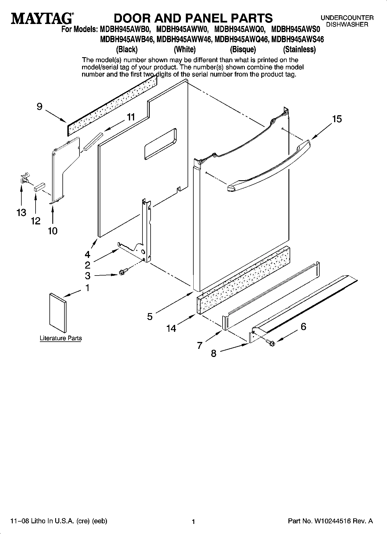 01 - DOOR AND PANEL PARTS