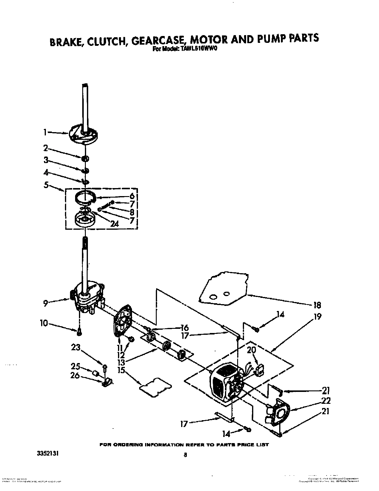 06 - BRAKE, CLUTCH, GEARCASE, MOTOR AND PUMP
