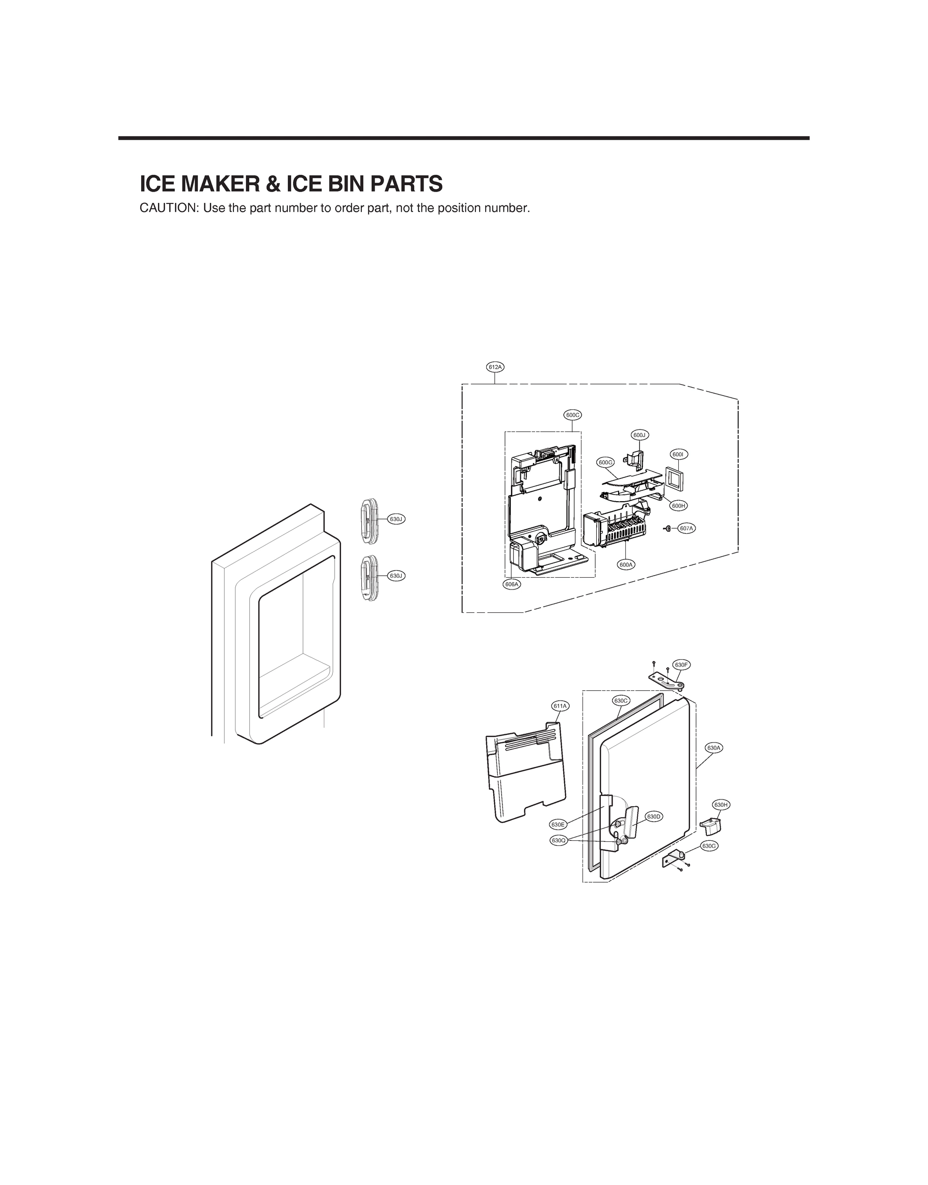 ICEMAKER & ICE BIN PARTS