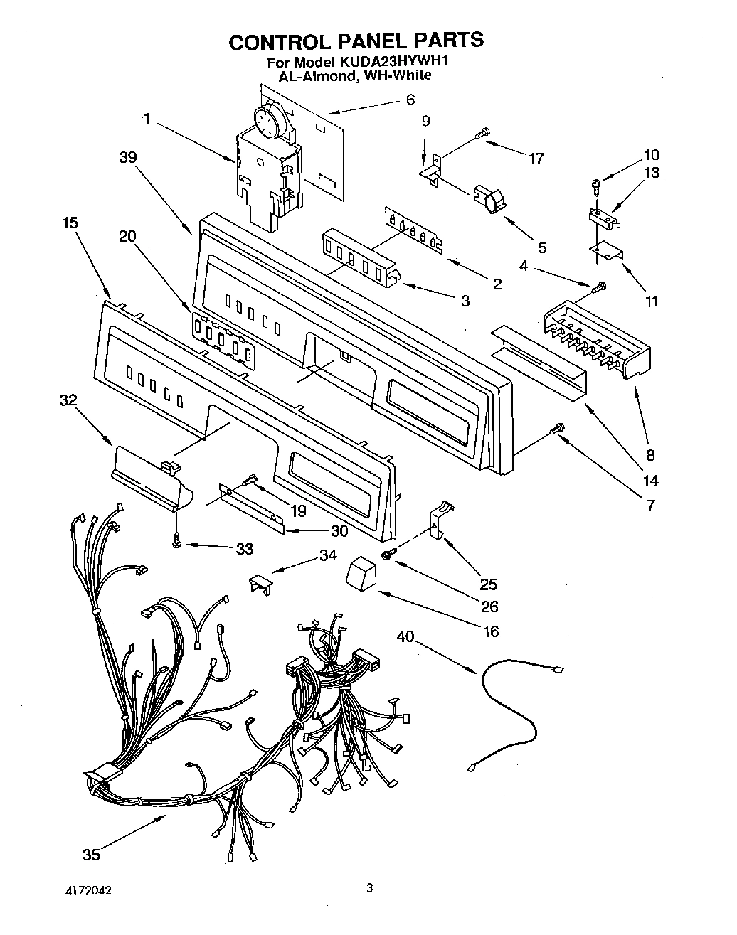03 - CONTROL PANEL, LIT/OPTIONAL