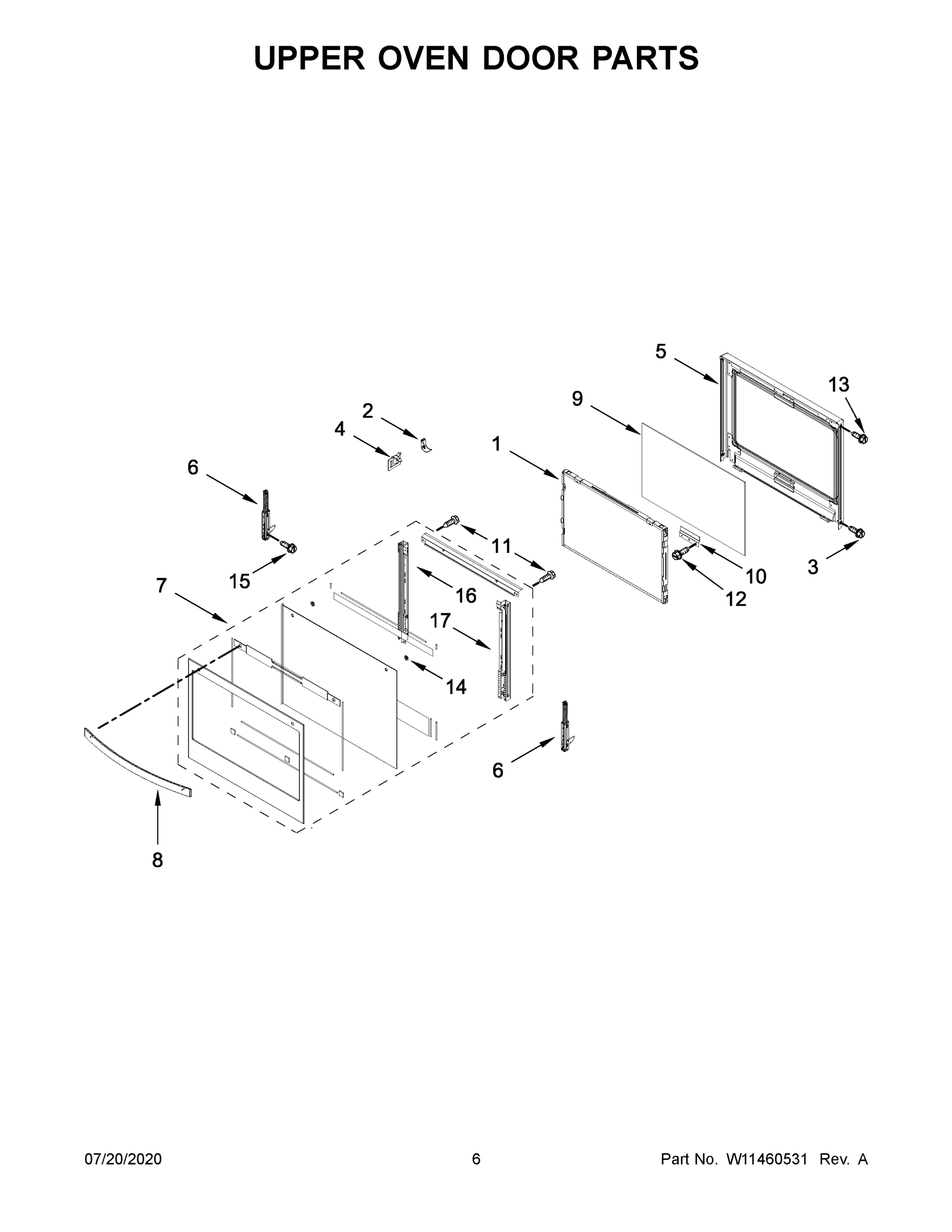 04 - UPPER OVEN DOOR PARTS
