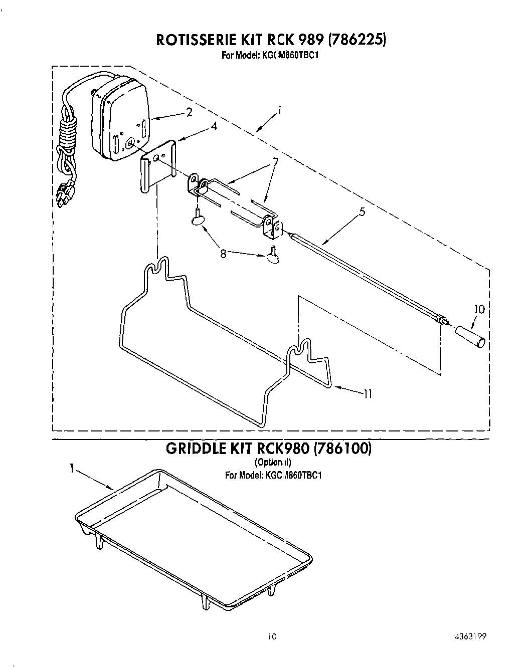 09 - ROTISSERIE KIT, GRIDDLE KIT