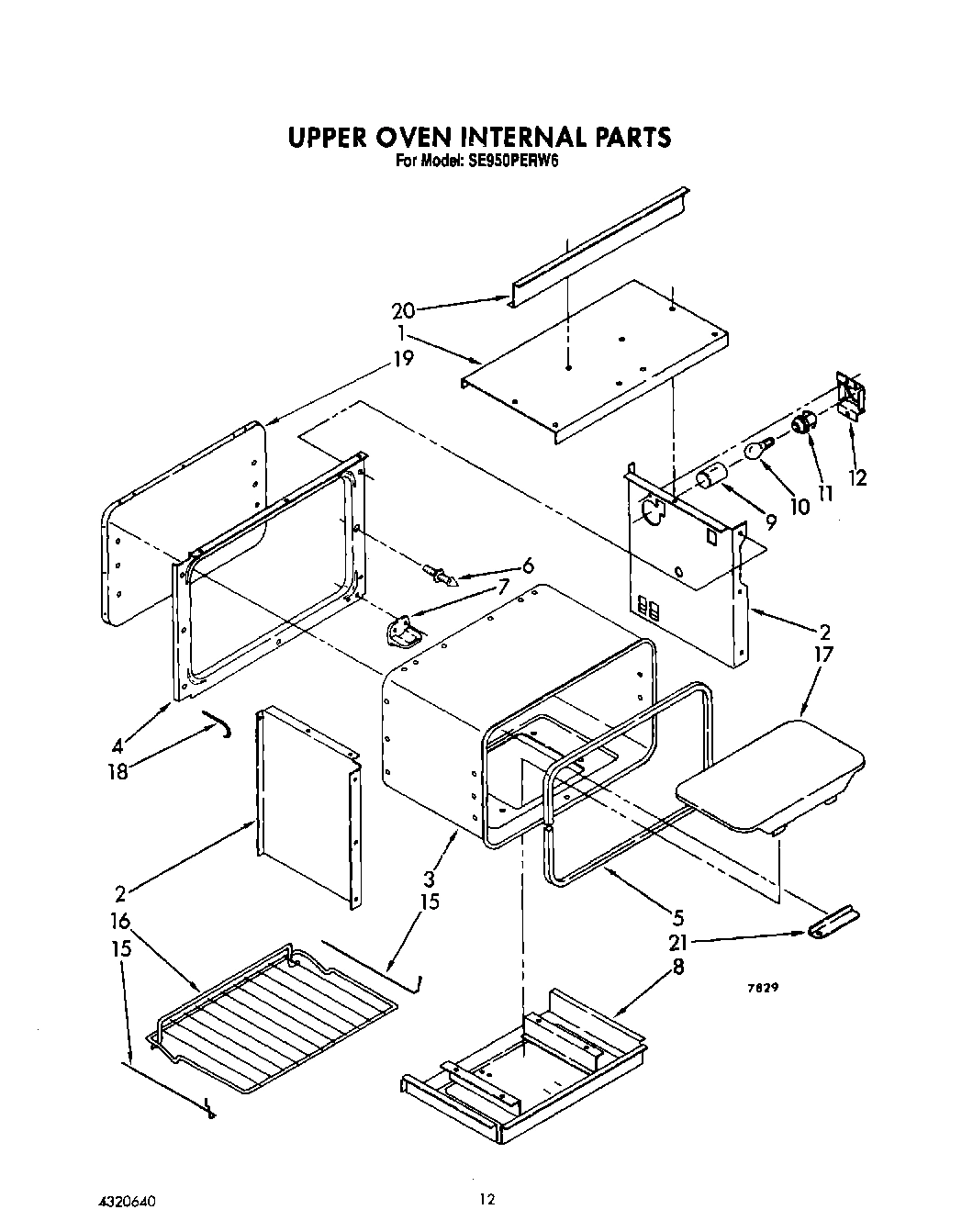 08 - UPPER OVEN INTERNAL, LIT/OPTIONAL