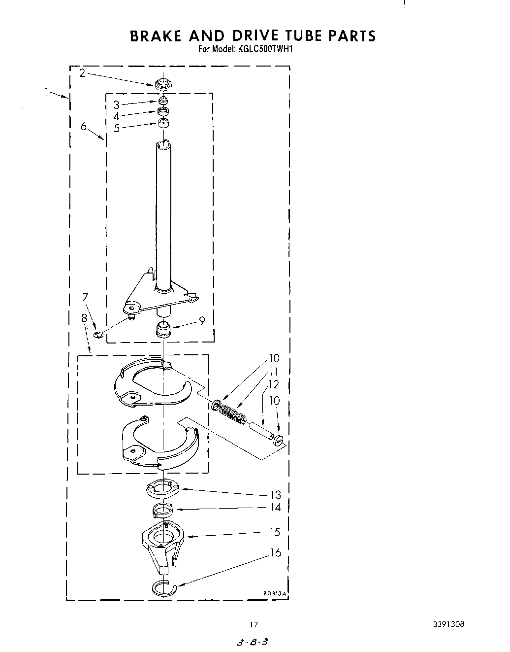 14 - BRAKE AND DRIVE TUBE