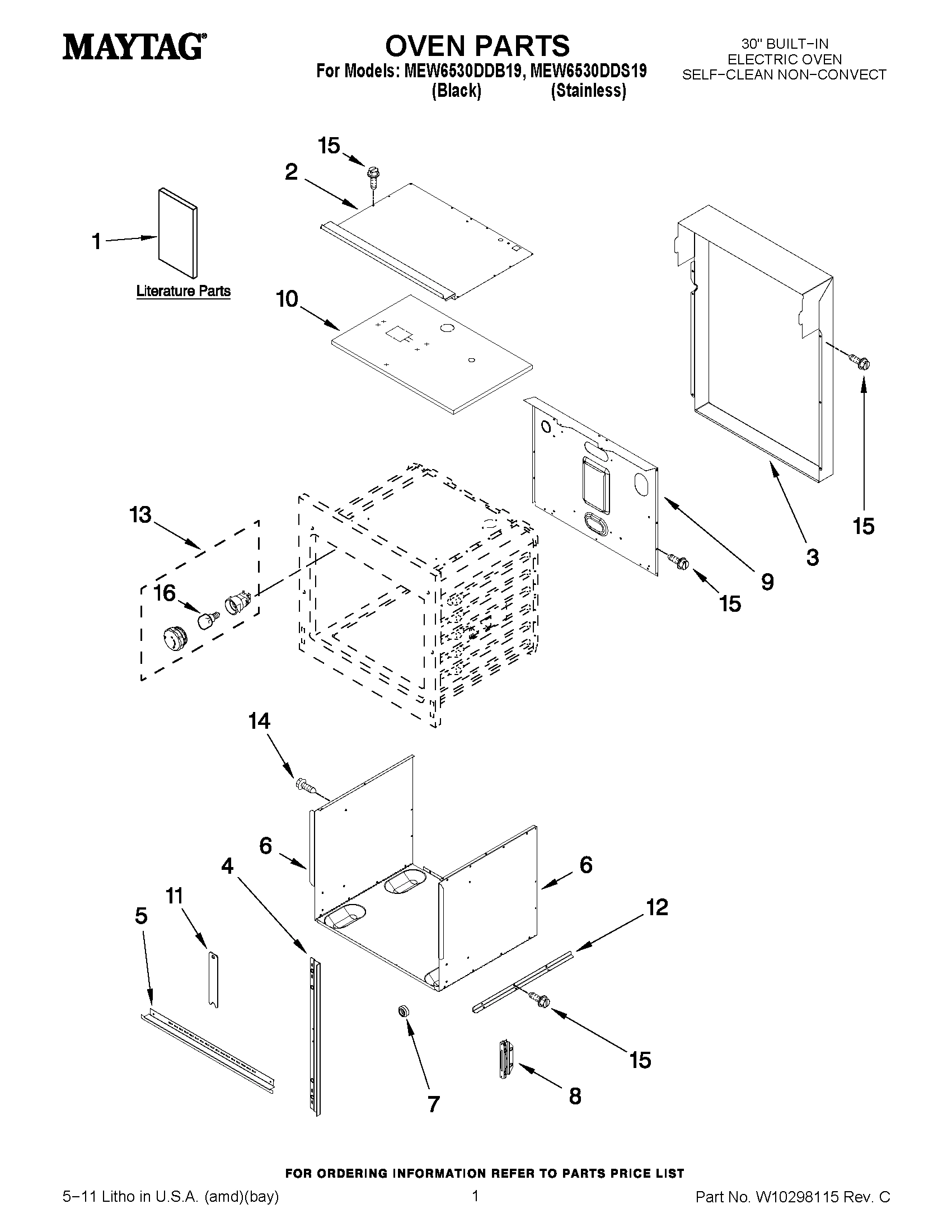 01 - OVEN PARTS