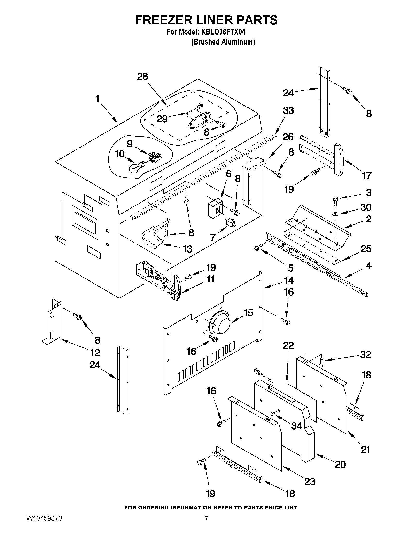05 - FREEZER LINER PARTS