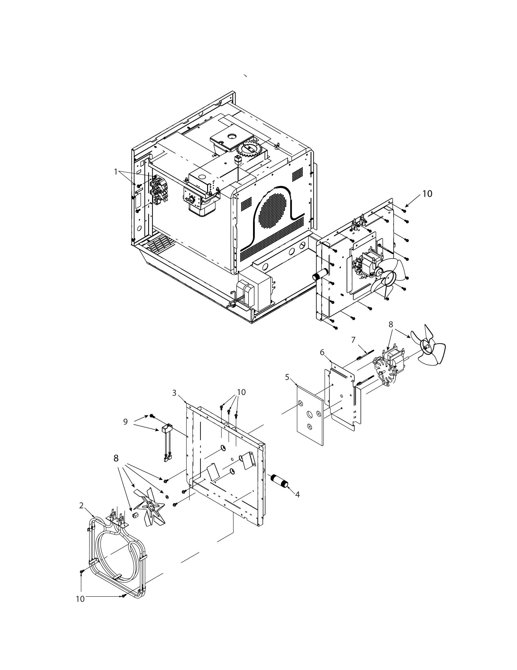 INTERLOCK / CONVECTION MOTOR / HEATER BOX