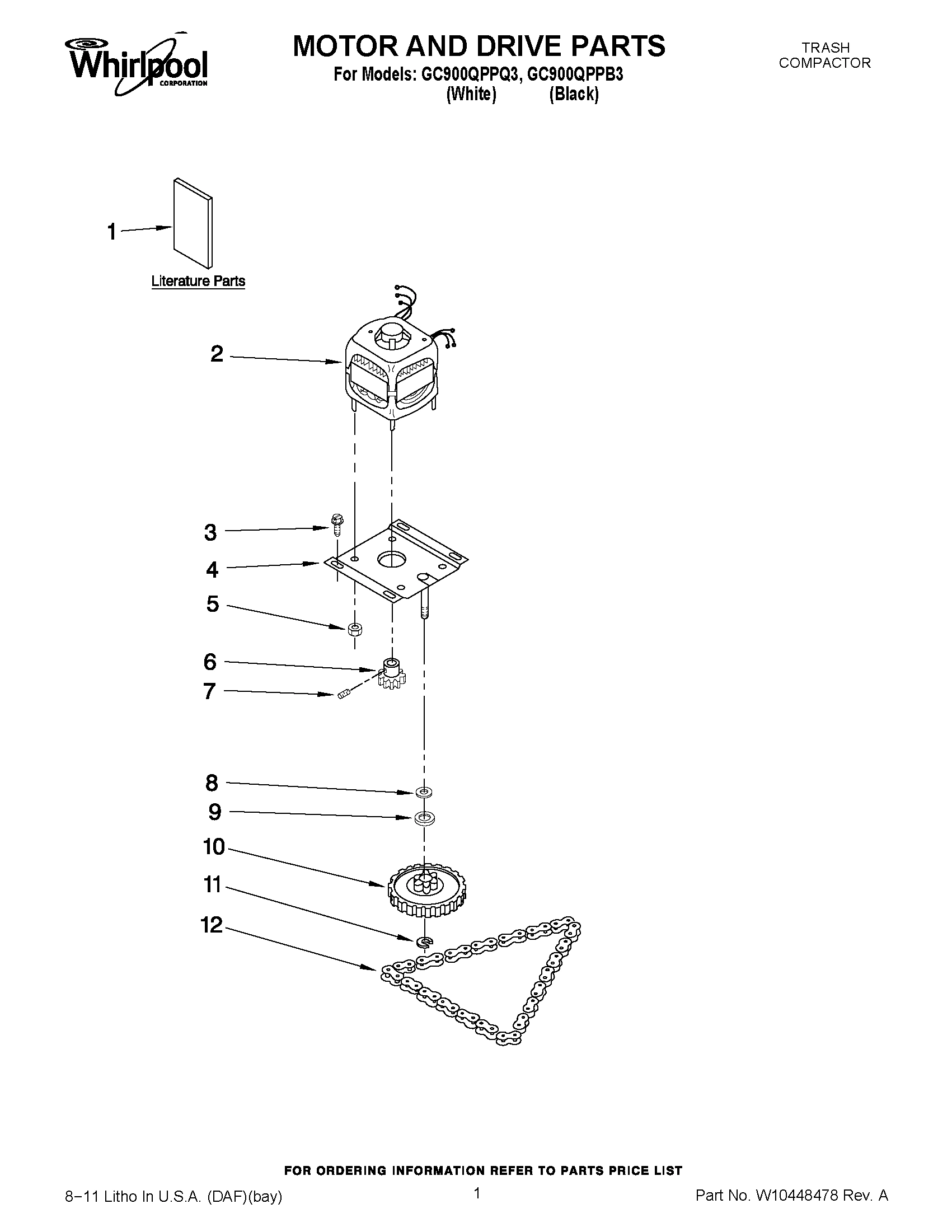 01 - MOTOR AND DRIVE PARTS