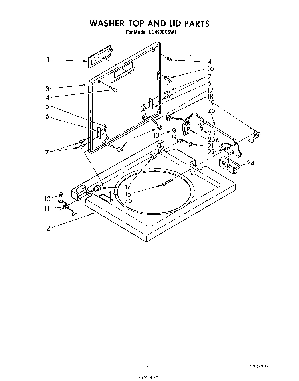 04 - WASHER TOP AND LID