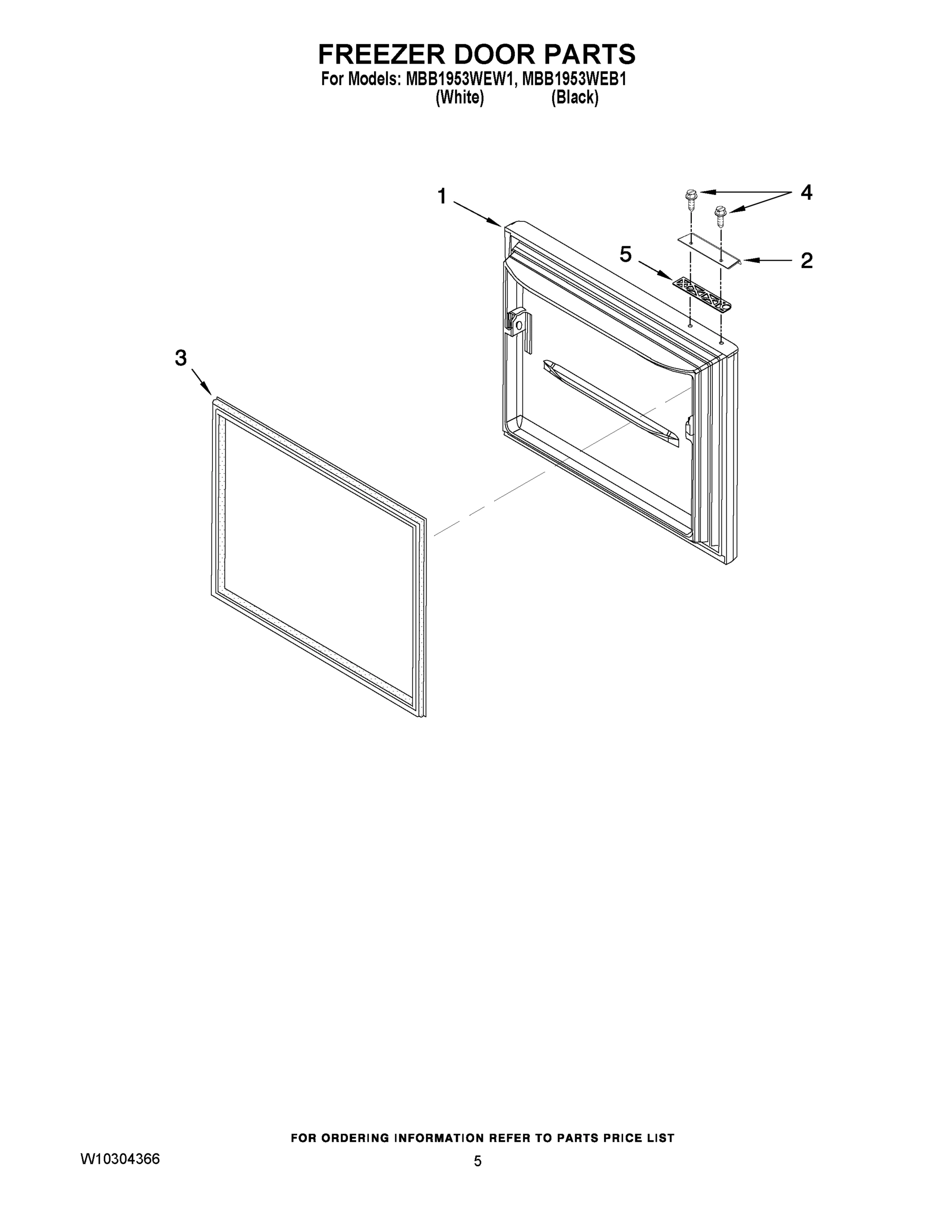 03 - FREEZER DOOR PARTS