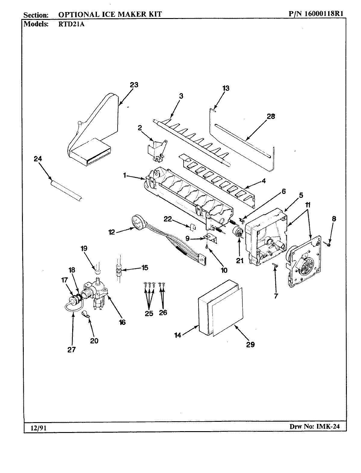 06 - OPTIONAL ICE MAKER KIT