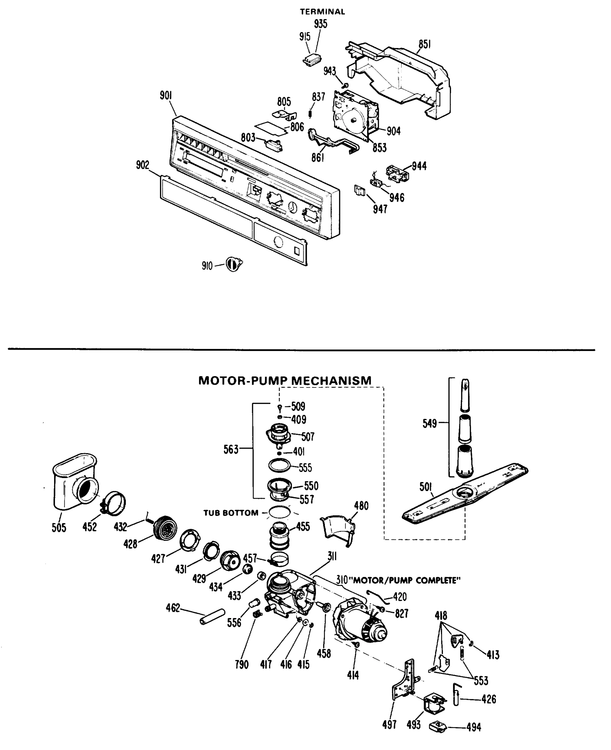 MOTOR-PUMP MECHANISM