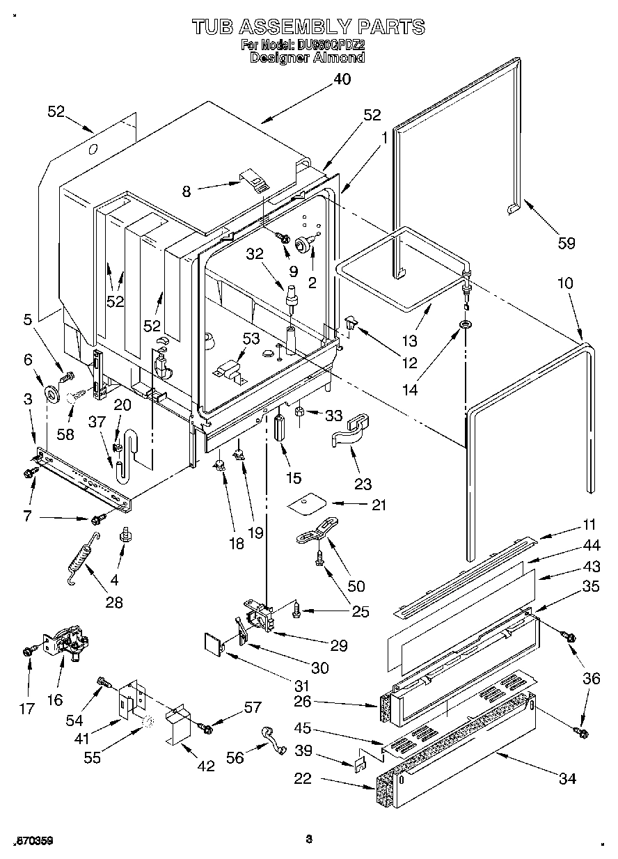 03 - TUB ASSEMBLY