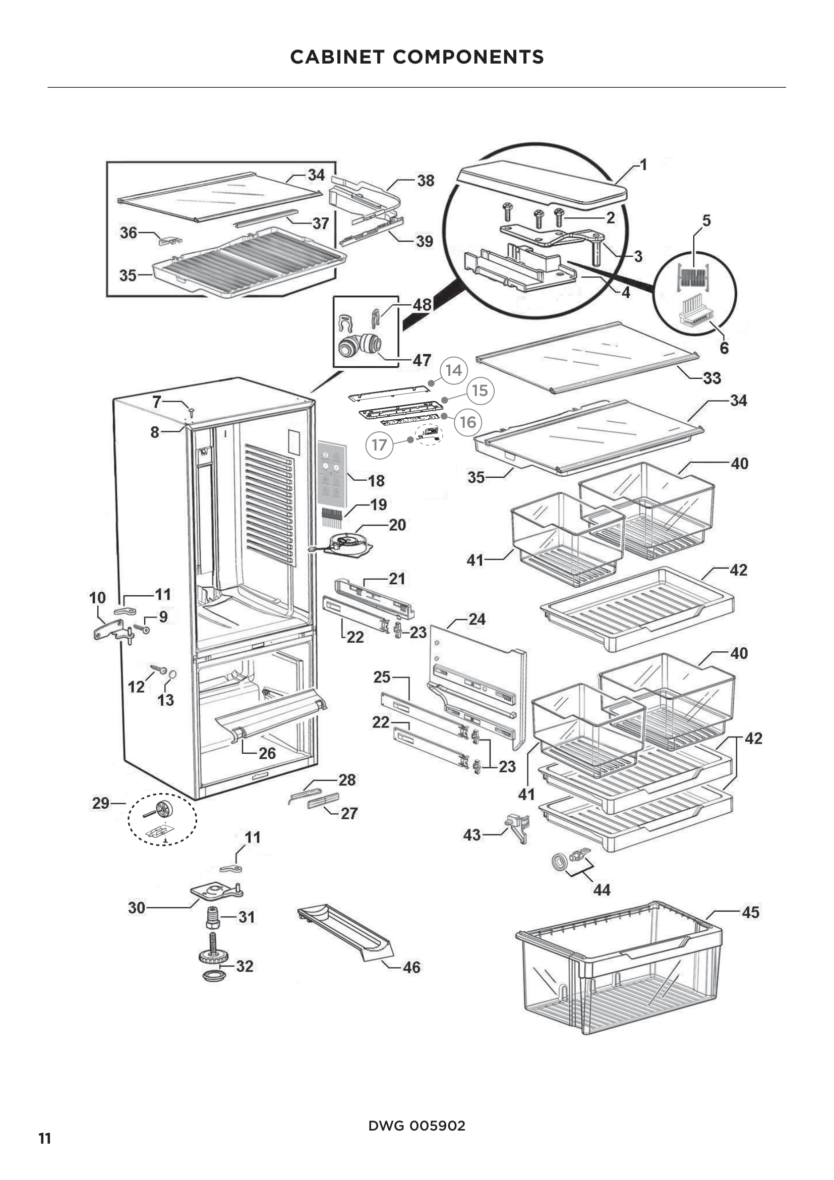 CABINET COMPONENTS
