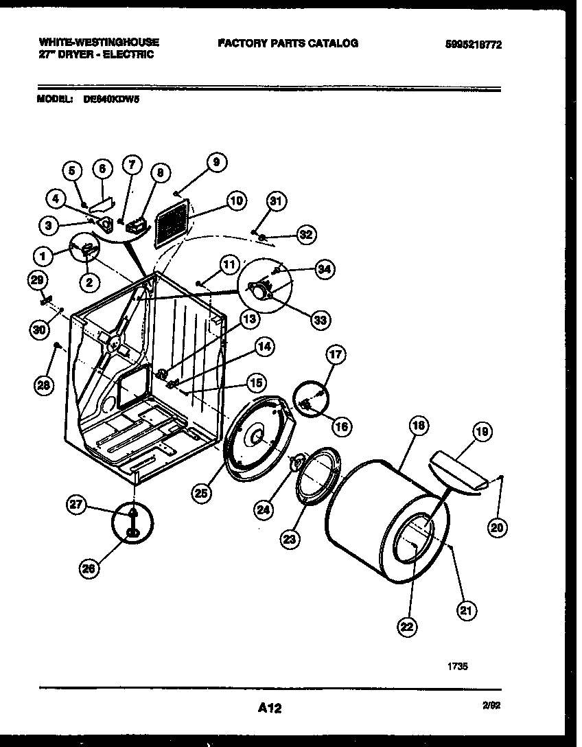 02 - CABINET AND COMPONENT PARTS